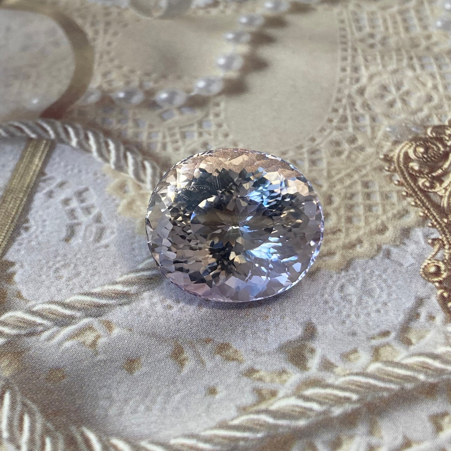 Light Purple Amethyst, 18x15.5mm Oval, 19.27 carat Loose Gem Faceted Gemstone, February Birthstone, Fancy Oval