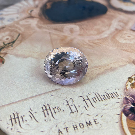 Light Purple Amethyst, 18x15.5mm Oval, 19.27 carat Loose Gem Faceted Gemstone, February Birthstone, Fancy Oval