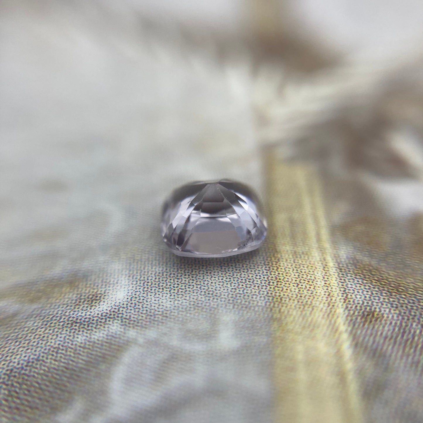 0.66 Ct Natural Purple Spinel 4.8mm Cushion Cut Faceted Loose Gemstone, Grayish Purple Stone, Flowing Gems, 5mm