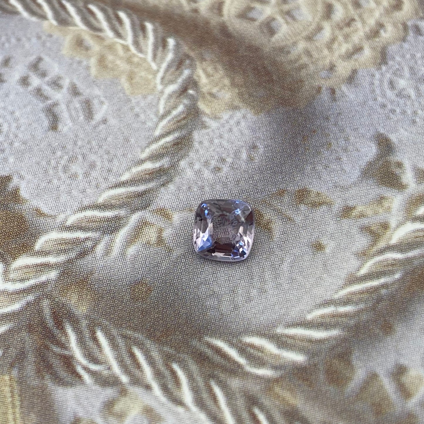 0.66 Ct Natural Purple Spinel 4.8mm Cushion Cut Faceted Loose Gemstone, Grayish Purple Stone, Flowing Gems, 5mm