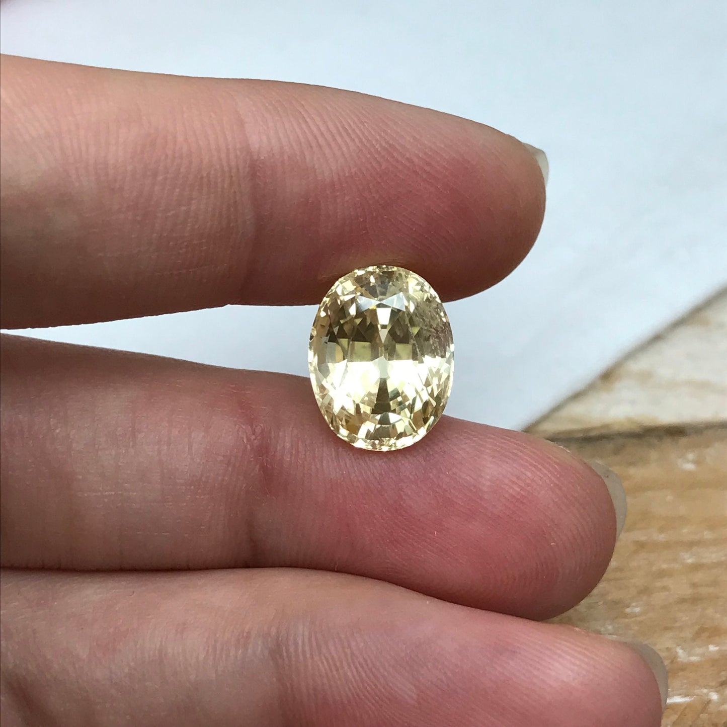 GIA Certified 10.14 Carat Unheated Yellow Sapphire 12.71x9.99mm Oval Cut, Faceted Loose Natural Sri Lanka Sapphire