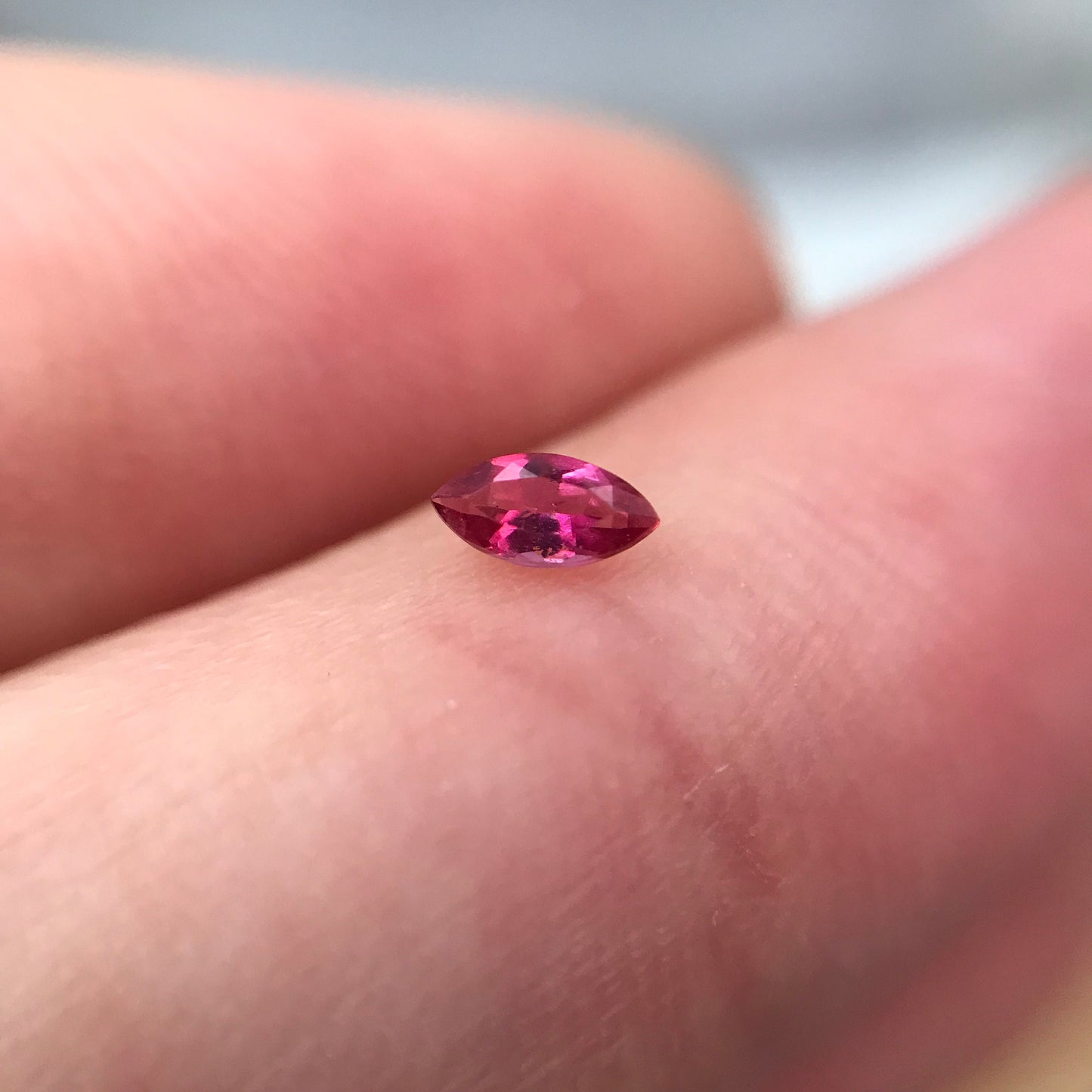0.09 Carat Red Beryl 4.55x2.3mm Marquise Cut, Faceted Loose Natural Red Beryl, Bixbite