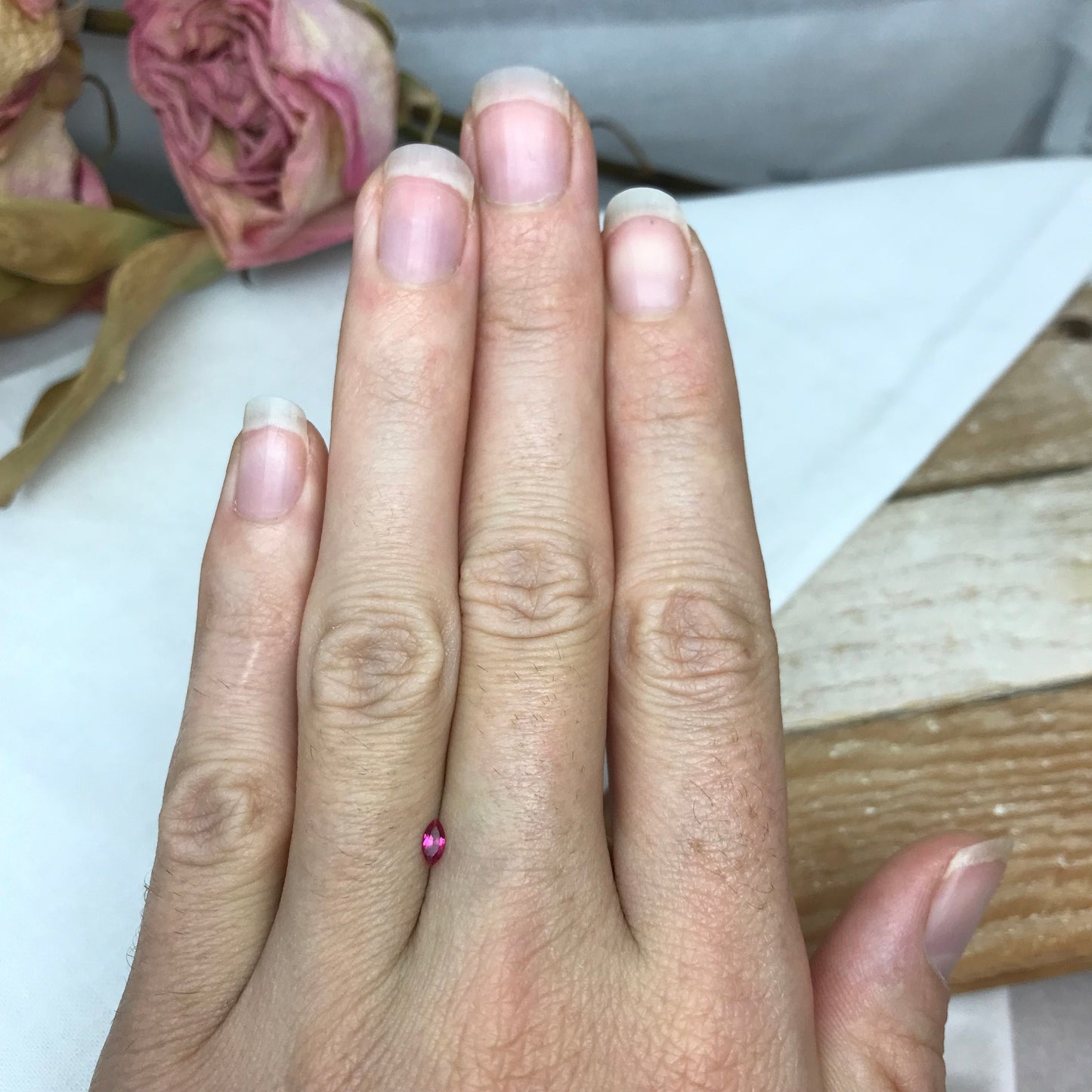 0.09 Carat Red Beryl 4.55x2.3mm Marquise Cut, Faceted Loose Natural Red Beryl, Bixbite