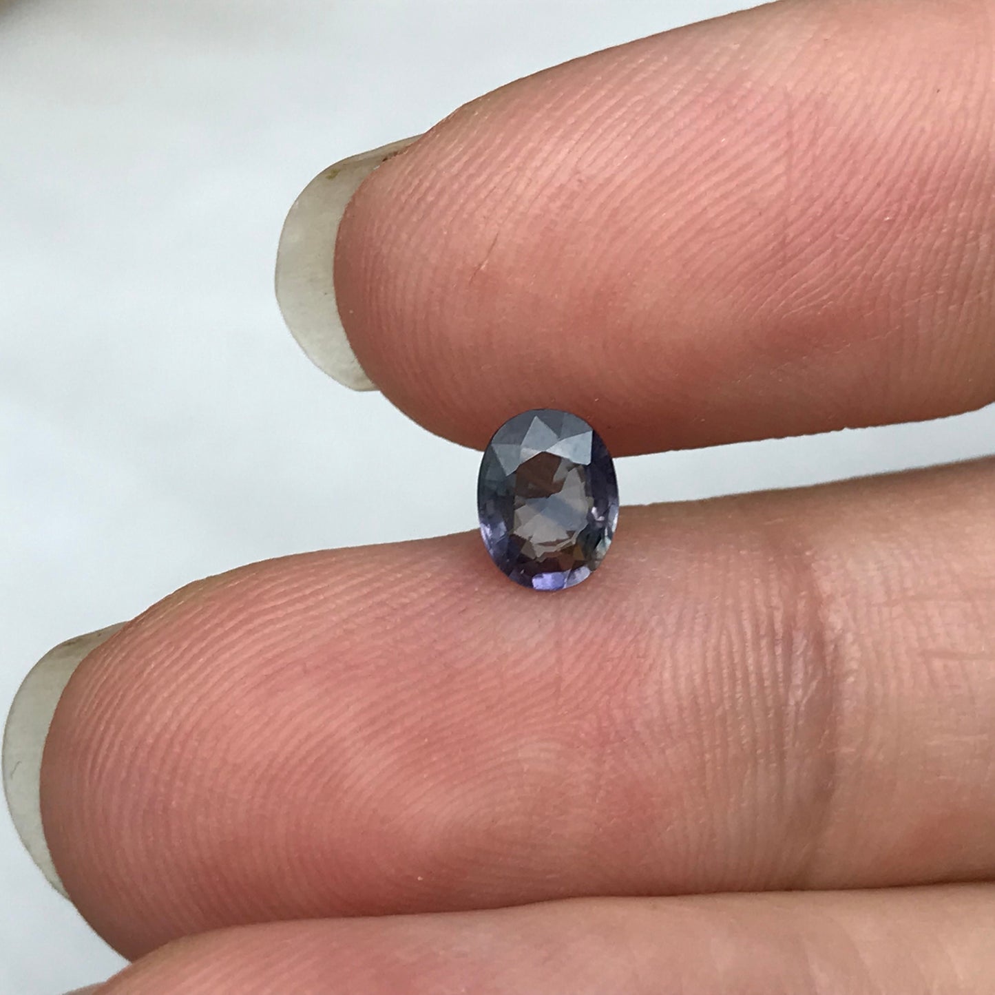 0.73 Carat Natural Purple Sapphire 6.28x4.85mm Oval Cut, Unheated Faceted Loose Madagascar Sapphire