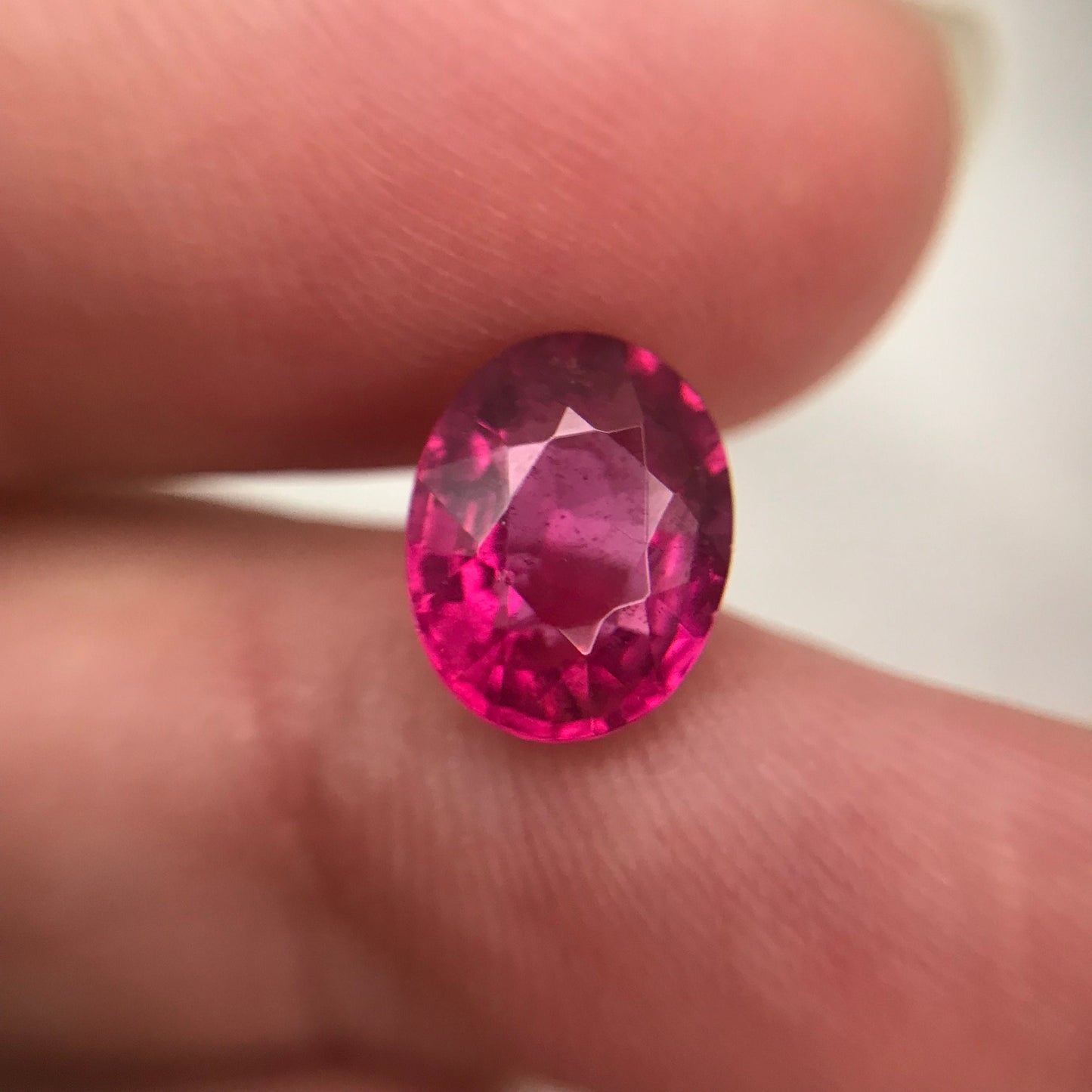 2.61 Carat Pink Tourmaline 9.8x7.75mm Oval Cut, Faceted Loose Natural Rubellite Tourmaline