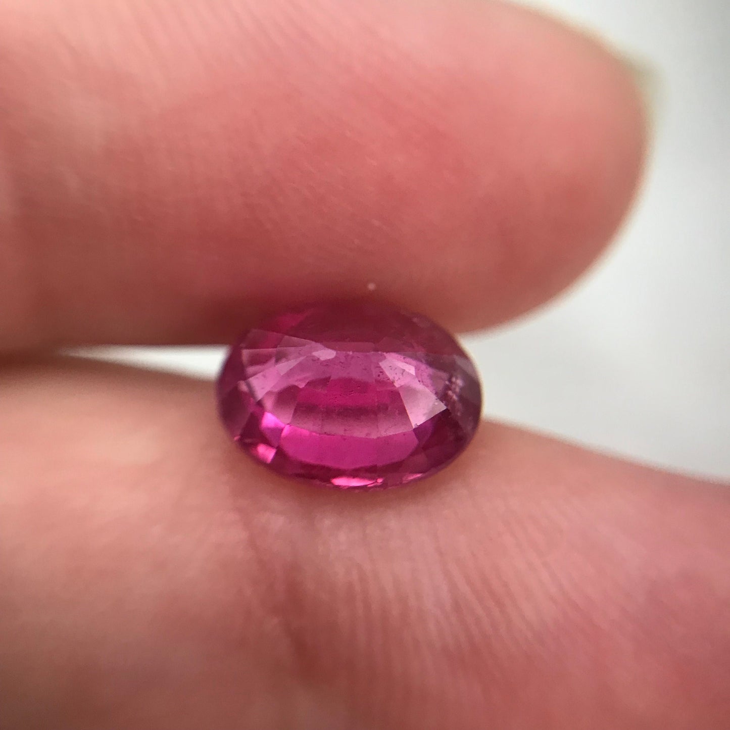 2.61 Carat Pink Tourmaline 9.8x7.75mm Oval Cut, Faceted Loose Natural Rubellite Tourmaline
