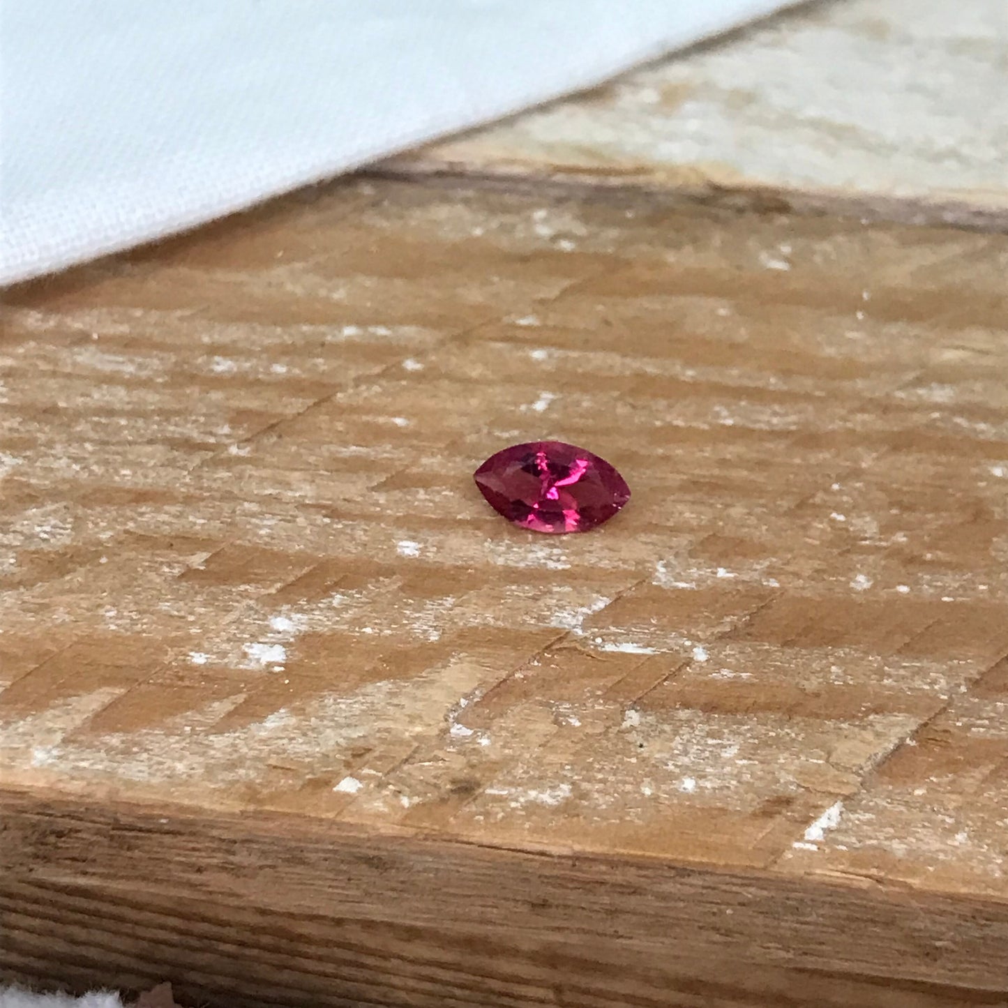 0.29 Carat Red Beryl 6.75x3.9mm Marquise Cut, Faceted Loose Natural Red Beryl, Bixbite