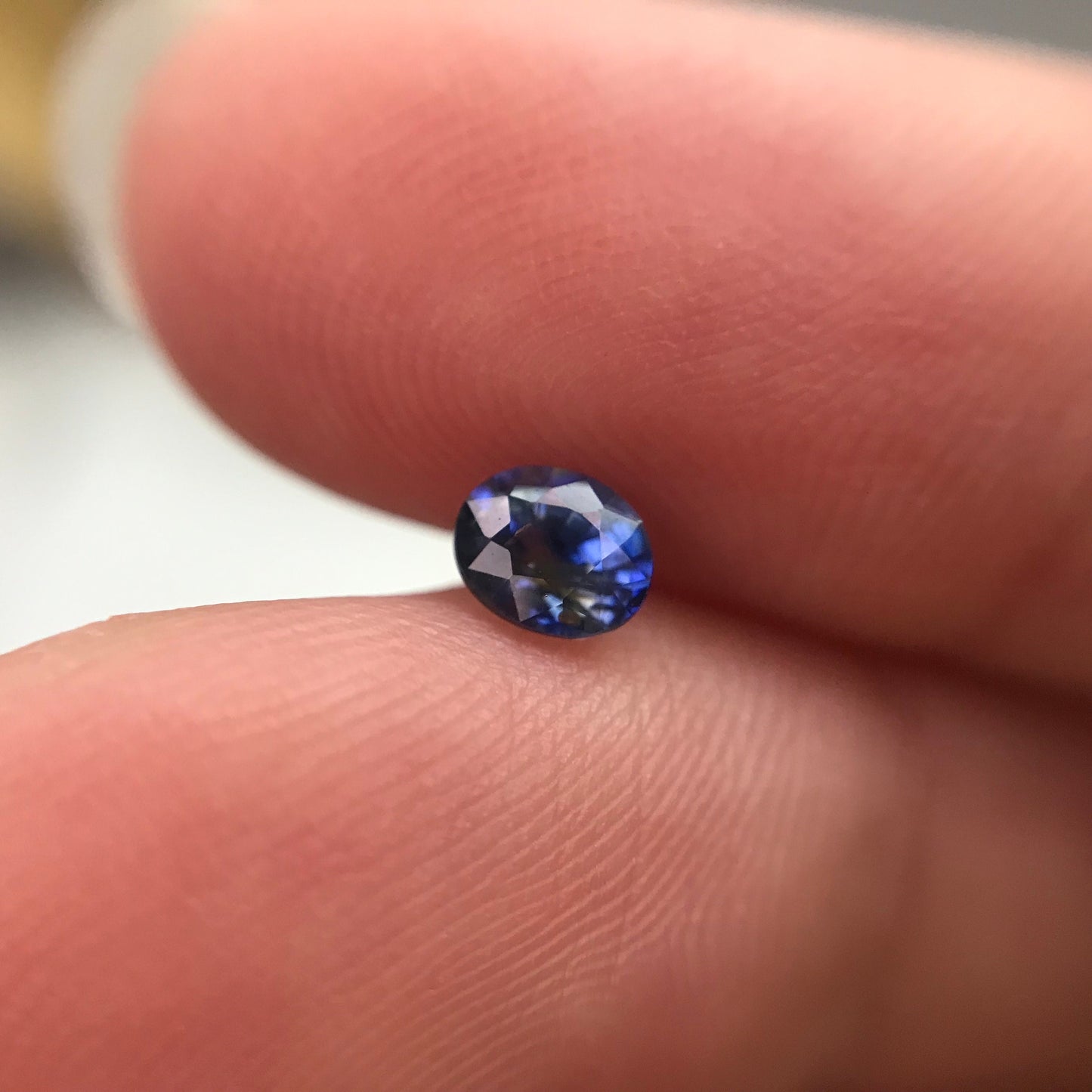 0.56 Carat Heated Blue Sapphire 5x4mm Oval Cut, Faceted Loose Natural Sapphire, Sri-Lanka