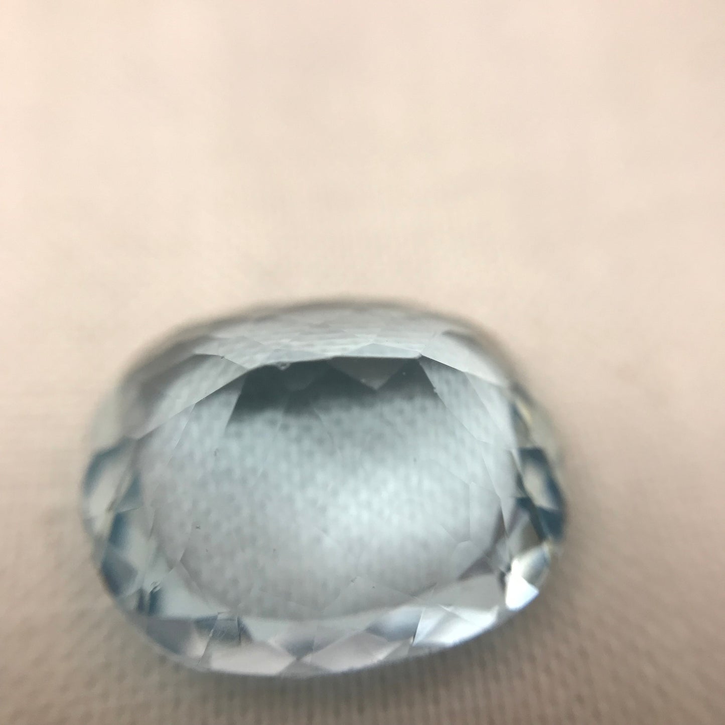 10 Ct Natural Blue Aquamarine 15.7x13.8mm Light Blue Rectangle Cushion Cut Loose Faceted, March Birthstone, 9.97 Ct