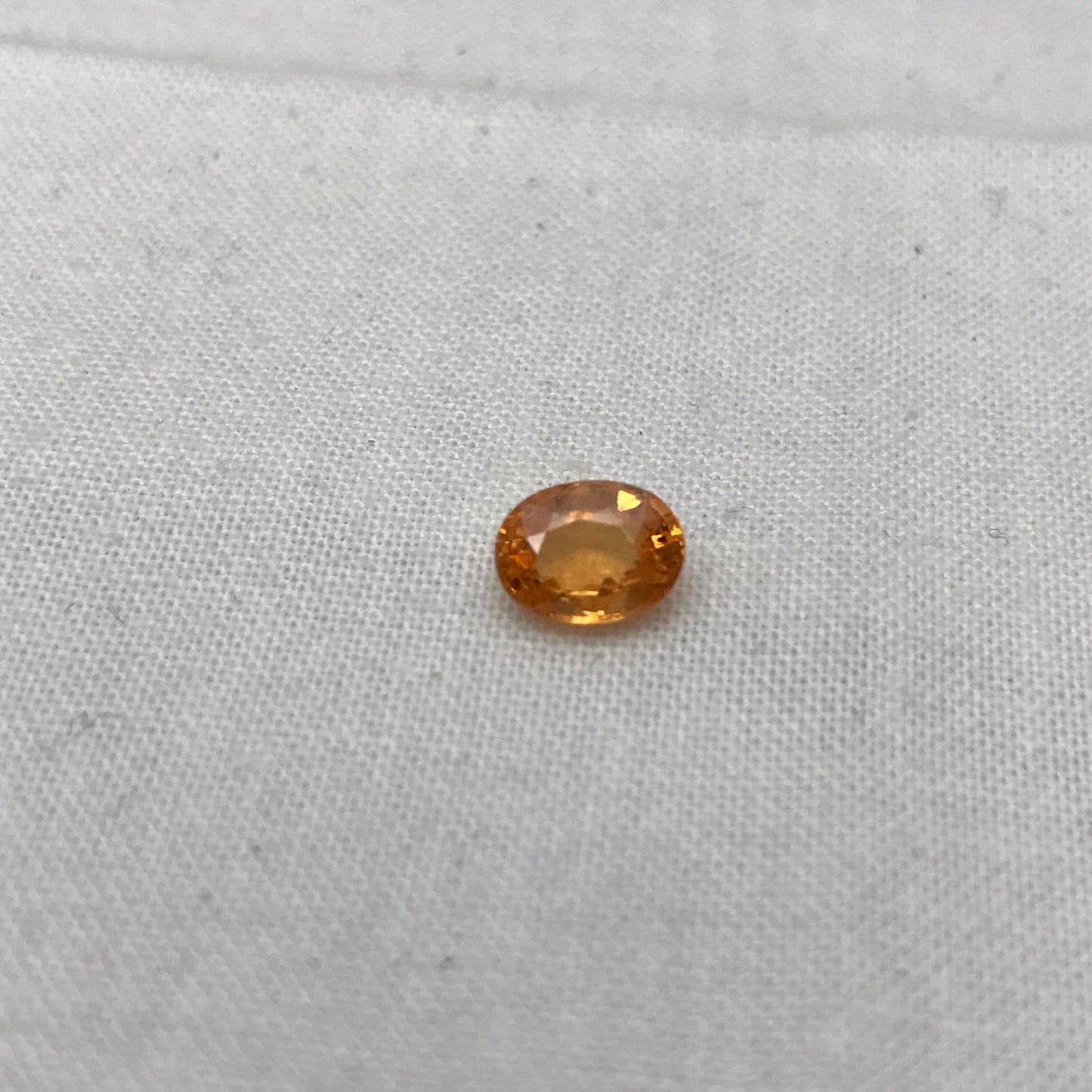1.5 Carat Spessartite Garnet 7.6x5.7mm Oval Cut, Faceted Loose Orange  Fanta Garnet