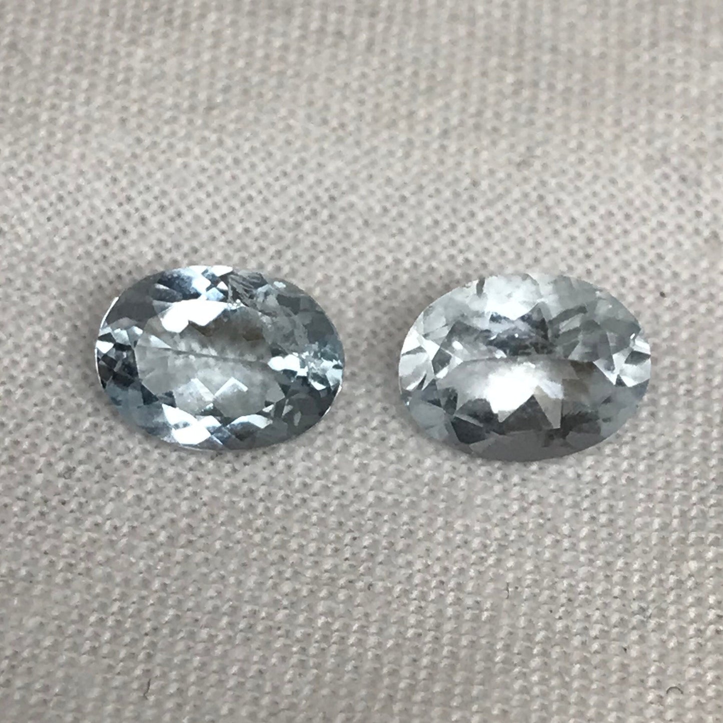 8x6mm Pair of Aquamarine Oval Cut Loose Gems, Included Faceted Gemstone, Natural March Birthstones 2.15 TCW