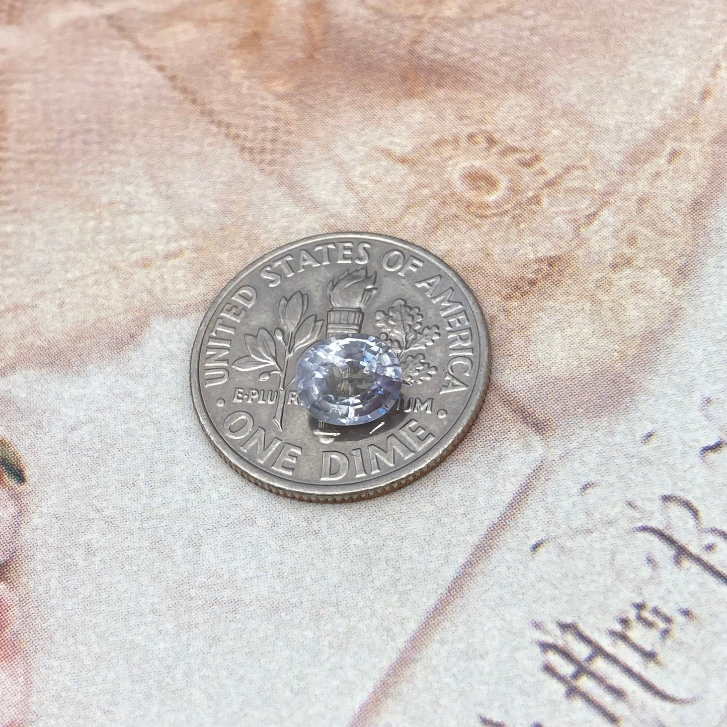 Natural Purplish Blue Sapphire 6x5.2mm Oval 0.91 Carat Loose Faceted Corundum Unmounted Gemstone Earth Mined Gem Light Sapphire