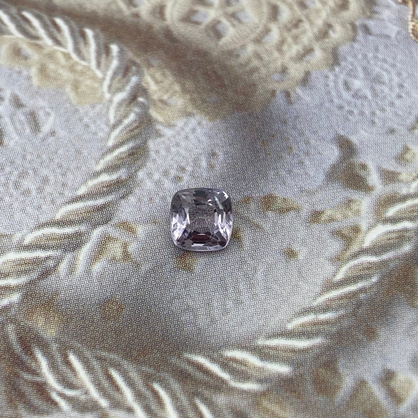 0.66 Ct Natural Purple Spinel 4.8mm Cushion Cut Faceted Loose Gemstone, Grayish Purple Stone, Flowing Gems, 5mm
