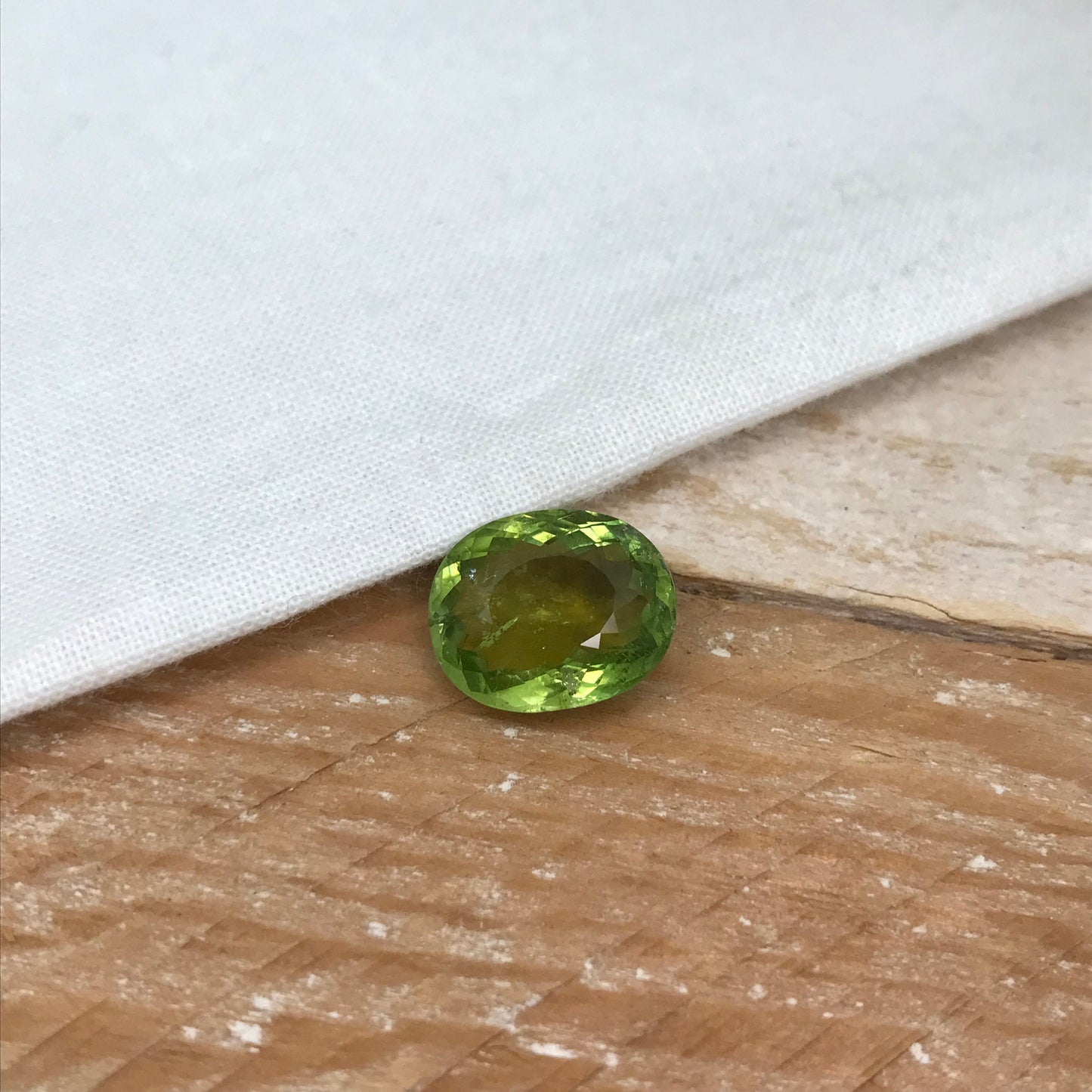 6.30 Carat Natural Green Tourmaline 13.35x10.93mm Oval Cut, Faceted Loose Gemstone