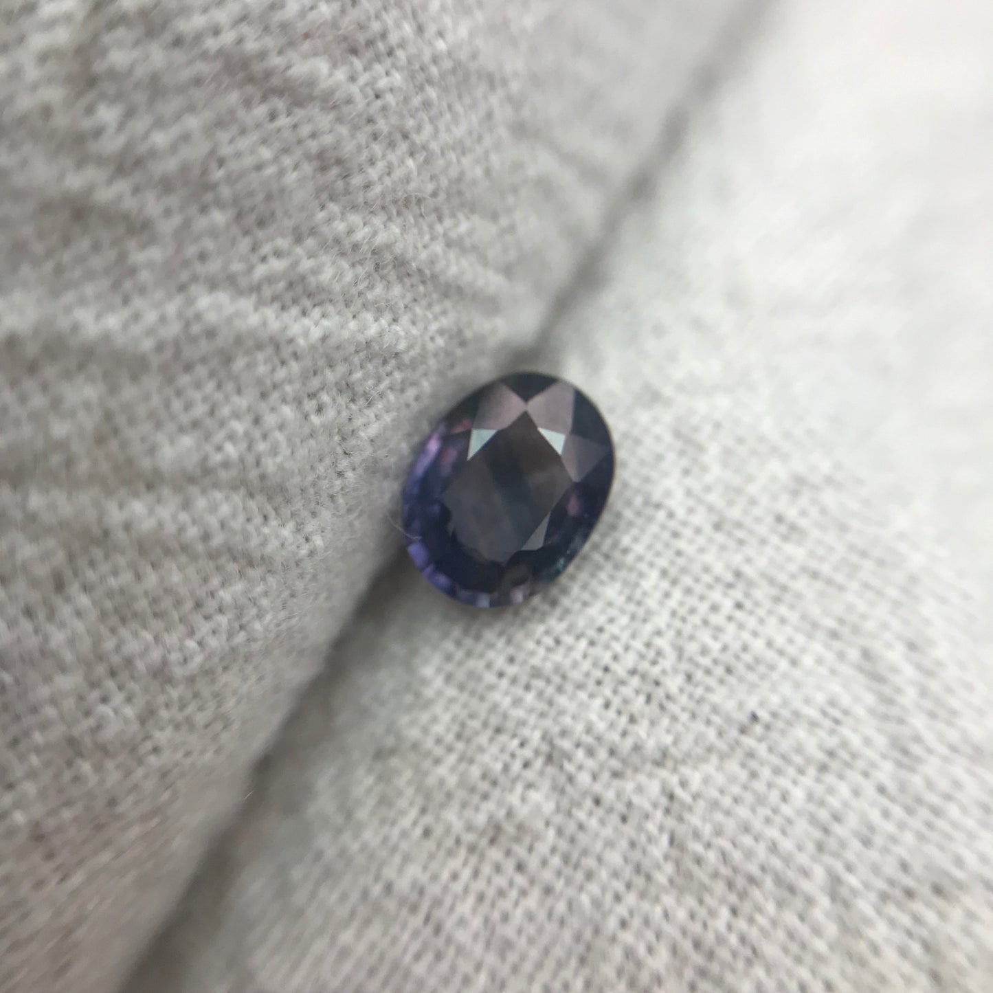 0.73 Carat Natural Purple Sapphire 6.28x4.85mm Oval Cut, Unheated Faceted Loose Madagascar Sapphire