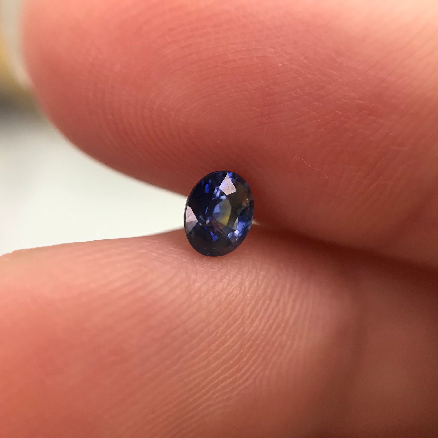 0.56 Carat Heated Blue Sapphire 5x4mm Oval Cut, Faceted Loose Natural Sapphire, Sri-Lanka