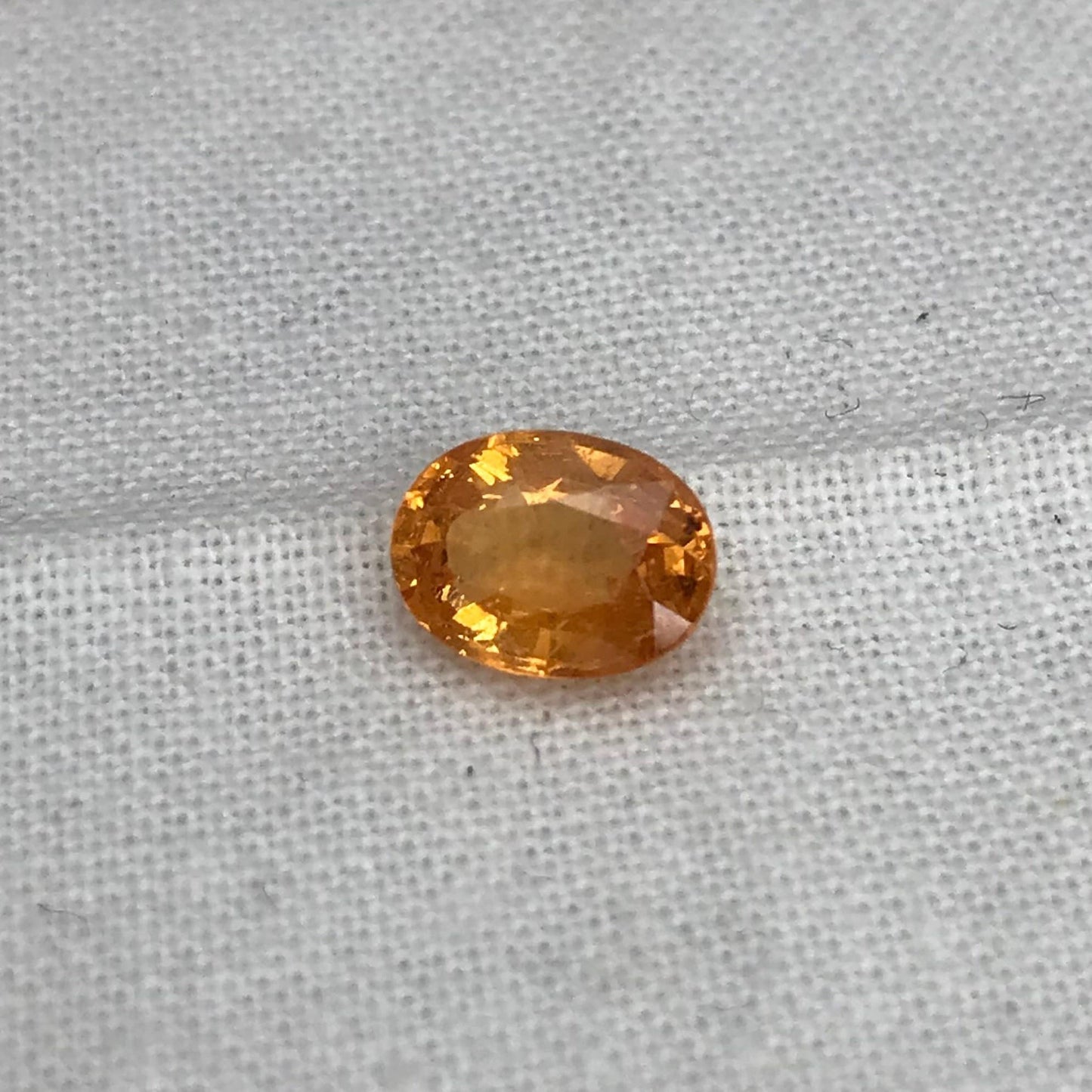 1.5 Carat Spessartite Garnet 7.6x5.7mm Oval Cut, Faceted Loose Orange  Fanta Garnet