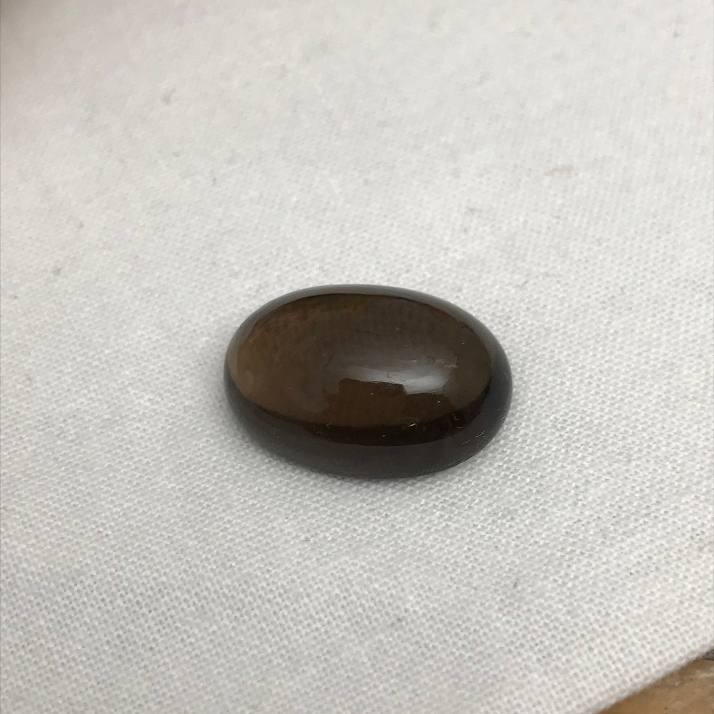 20x14mm Smoky Quartz Gemstone Loose 17.34 carats Oval Cabochon Loose Brown Gemstone