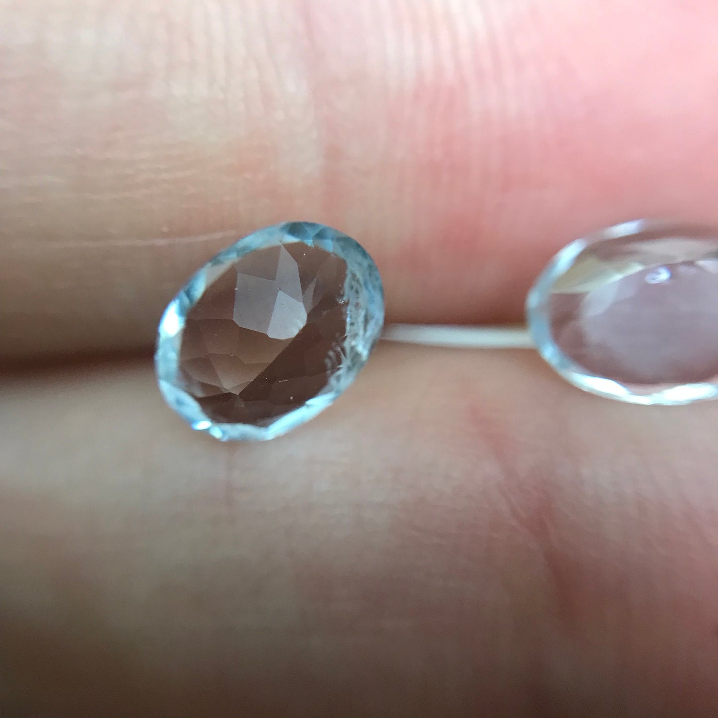 8x6mm Pair of Aquamarine Oval Cut Loose Gems, Included Faceted Gemstone, Natural March Birthstones 2.15 TCW