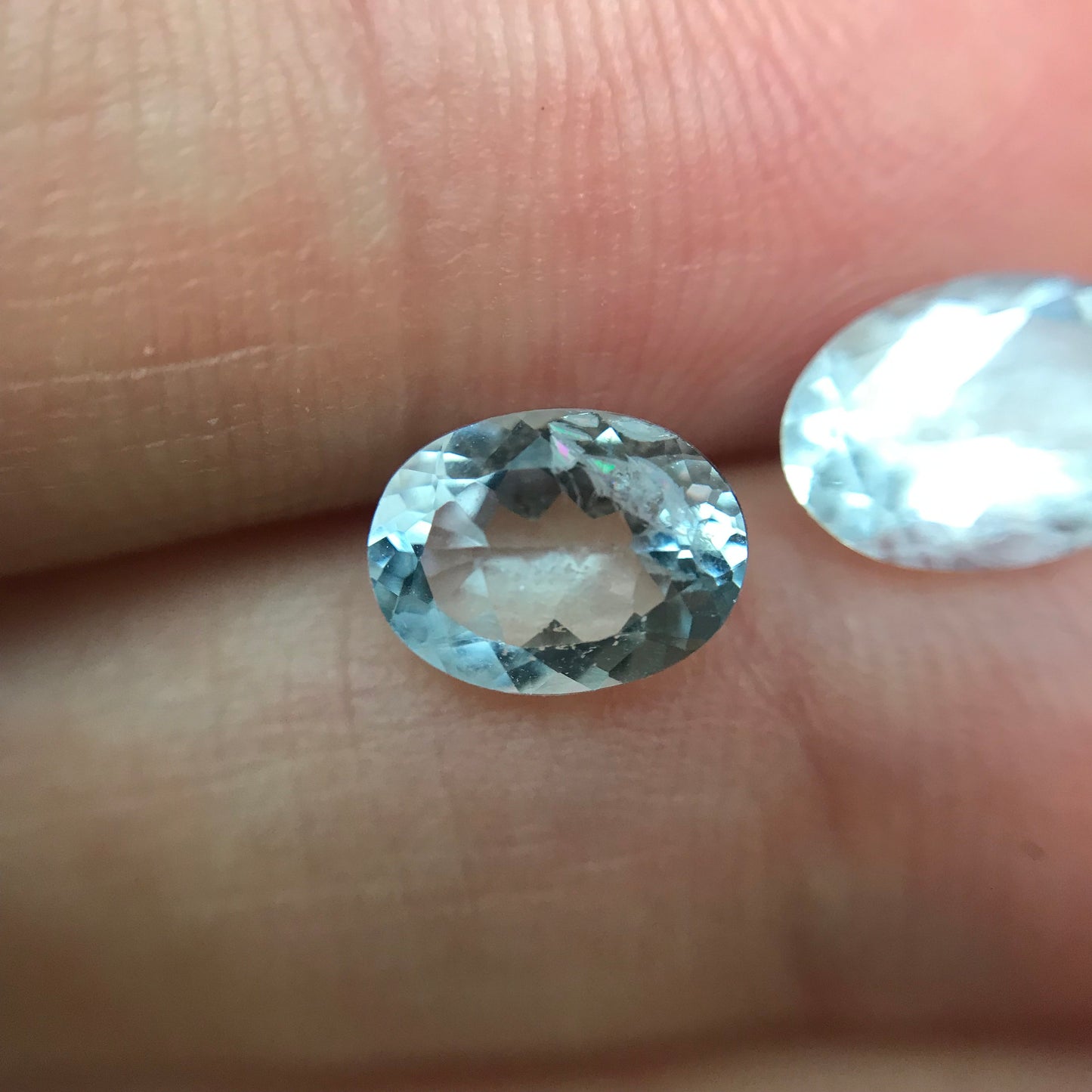 8x6mm Pair of Aquamarine Oval Cut Loose Gems, Included Faceted Gemstone, Natural March Birthstones 2.15 TCW