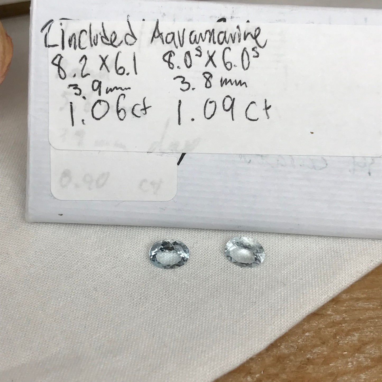 8x6mm Pair of Aquamarine Oval Cut Loose Gems, Included Faceted Gemstone, Natural March Birthstones 2.15 TCW