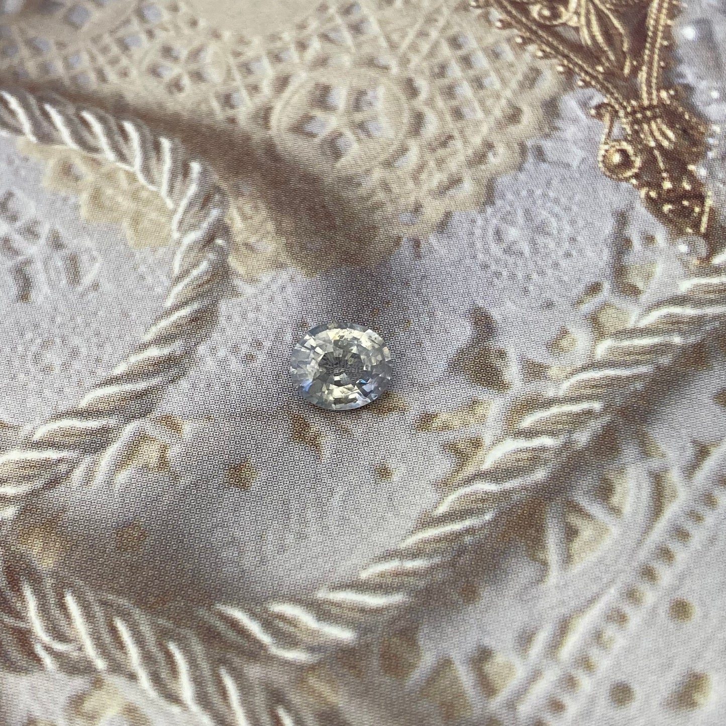 Natural Purplish Blue Sapphire 6x5.2mm Oval 0.91 Carat Loose Faceted Corundum Unmounted Gemstone Earth Mined Gem Light Sapphire