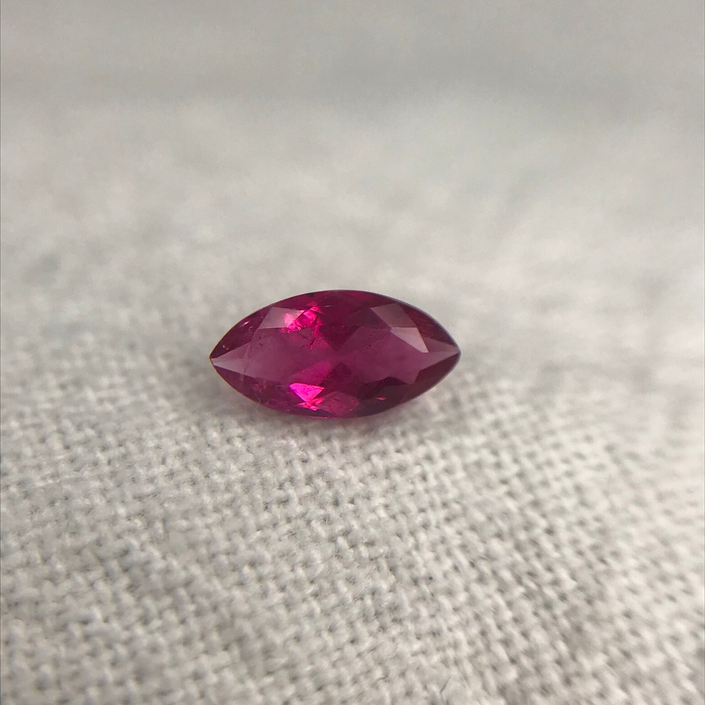 0.19 Carat Red Beryl 5.85x3.0mm Marquise Cut, Faceted Loose Natural Red Beryl, Bixbite