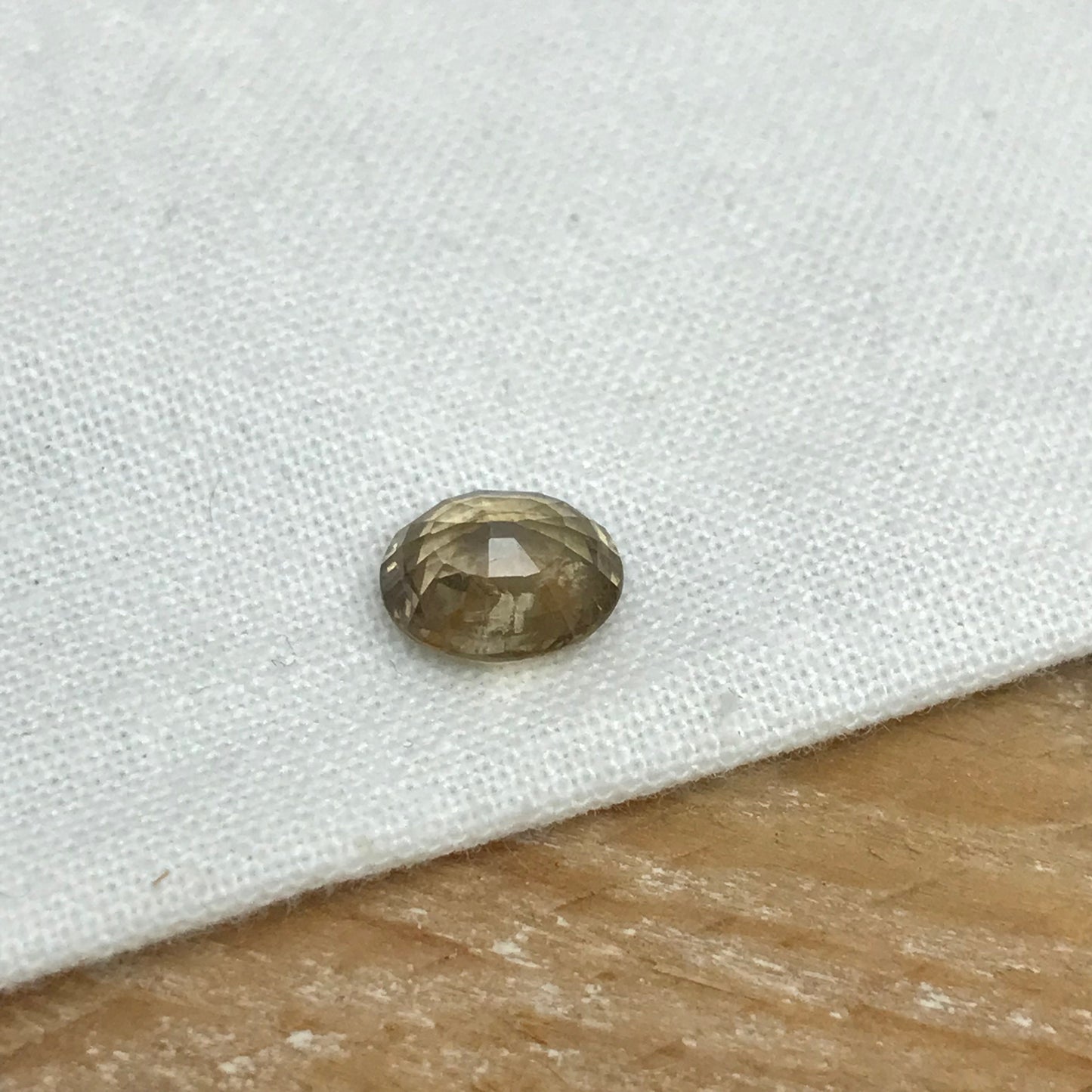 1.7 Carat Yellow Sapphire 7.4x6.4mm Oval Cut, Unheated Faceted Loose Natural Sapphire, Madagascar