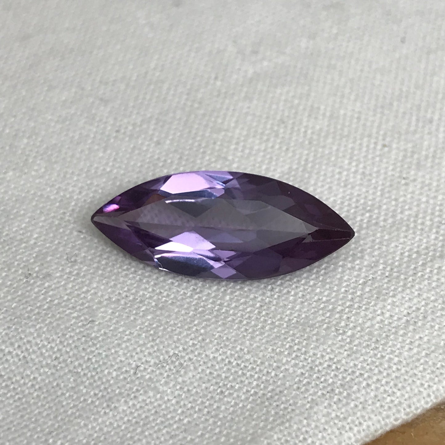 20x8mm Purple Lab Sapphire 5.77 Carats Loose Gem, Lab Created Marquise Gemstone, June Birthstone Color