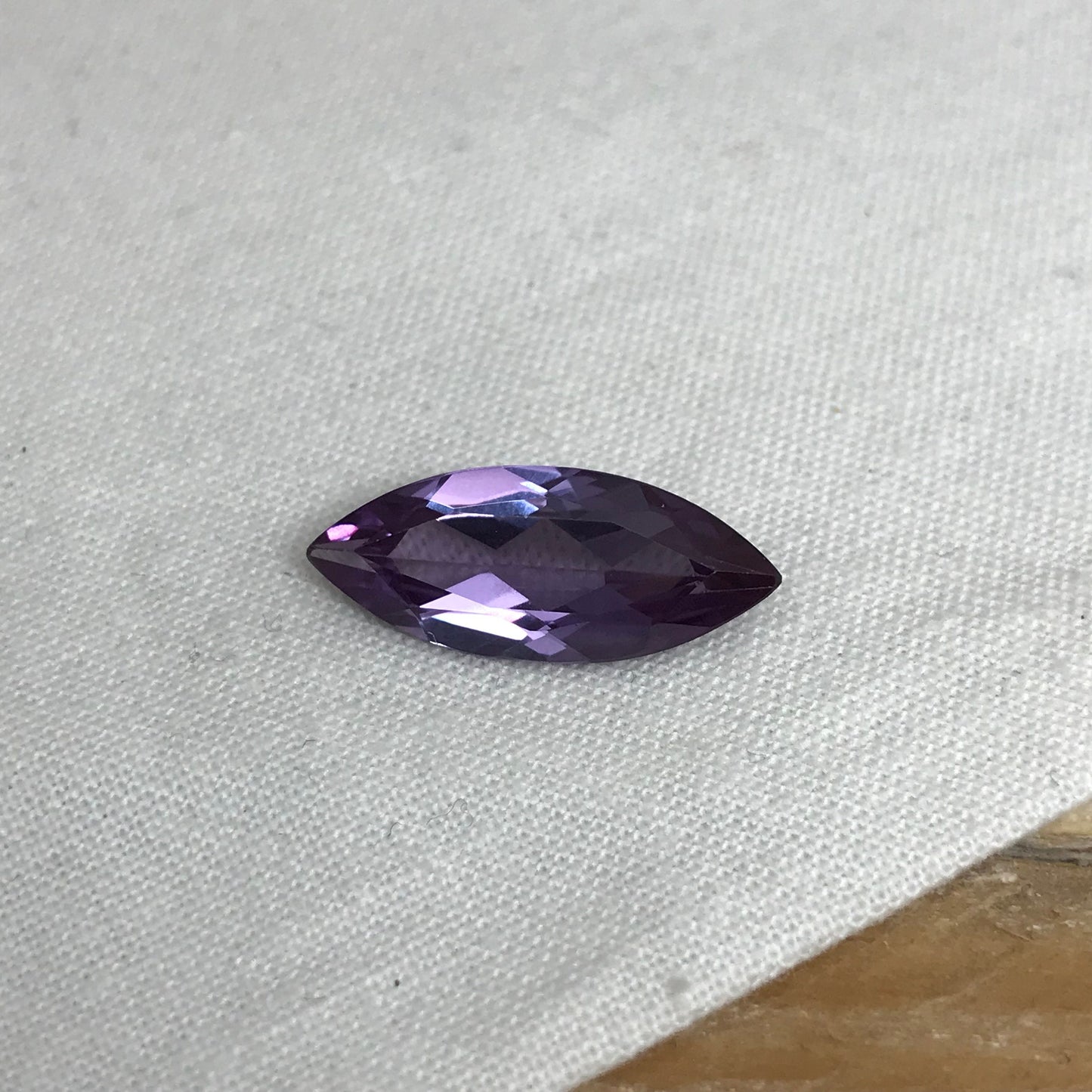 20x8mm Purple Lab Sapphire 5.77 Carats Loose Gem, Lab Created Marquise Gemstone, June Birthstone Color