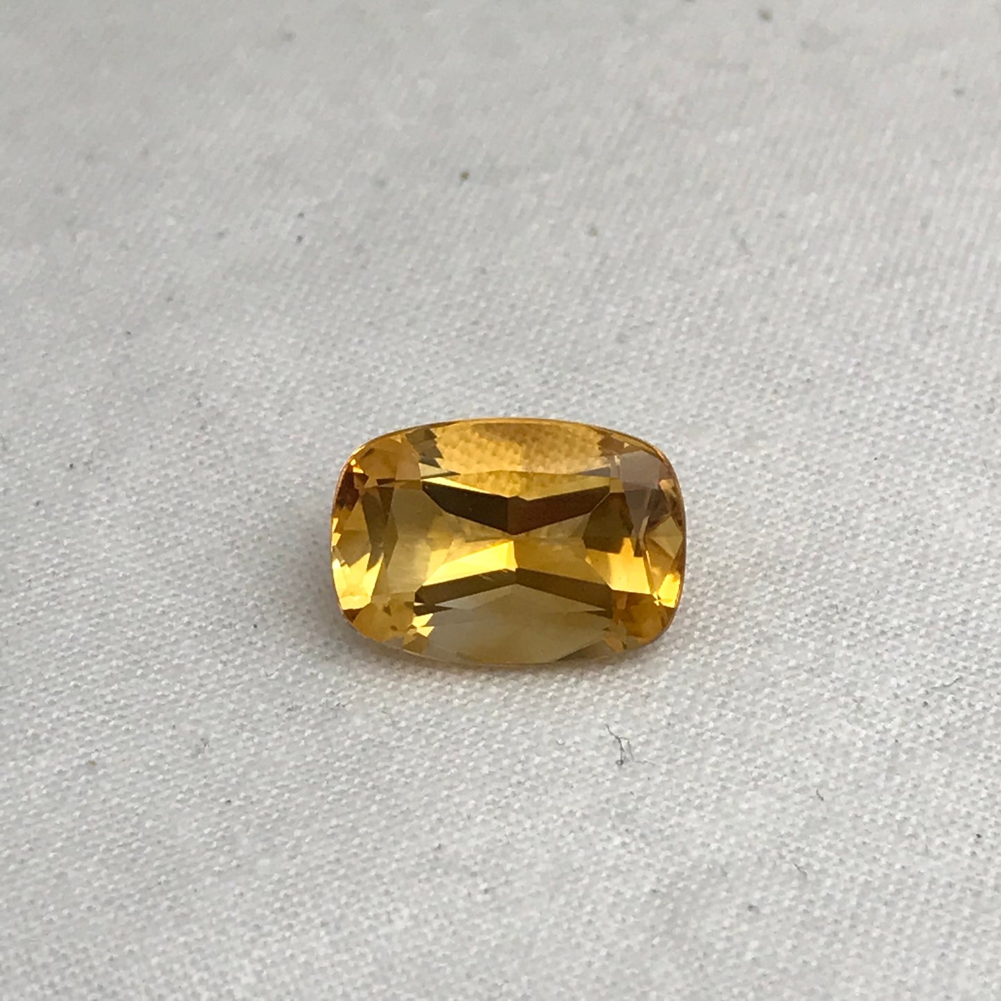 Orange Citrine 14.3x10mm 6.43 Carats long Cushion Loose Faceted Loose November Birthstone