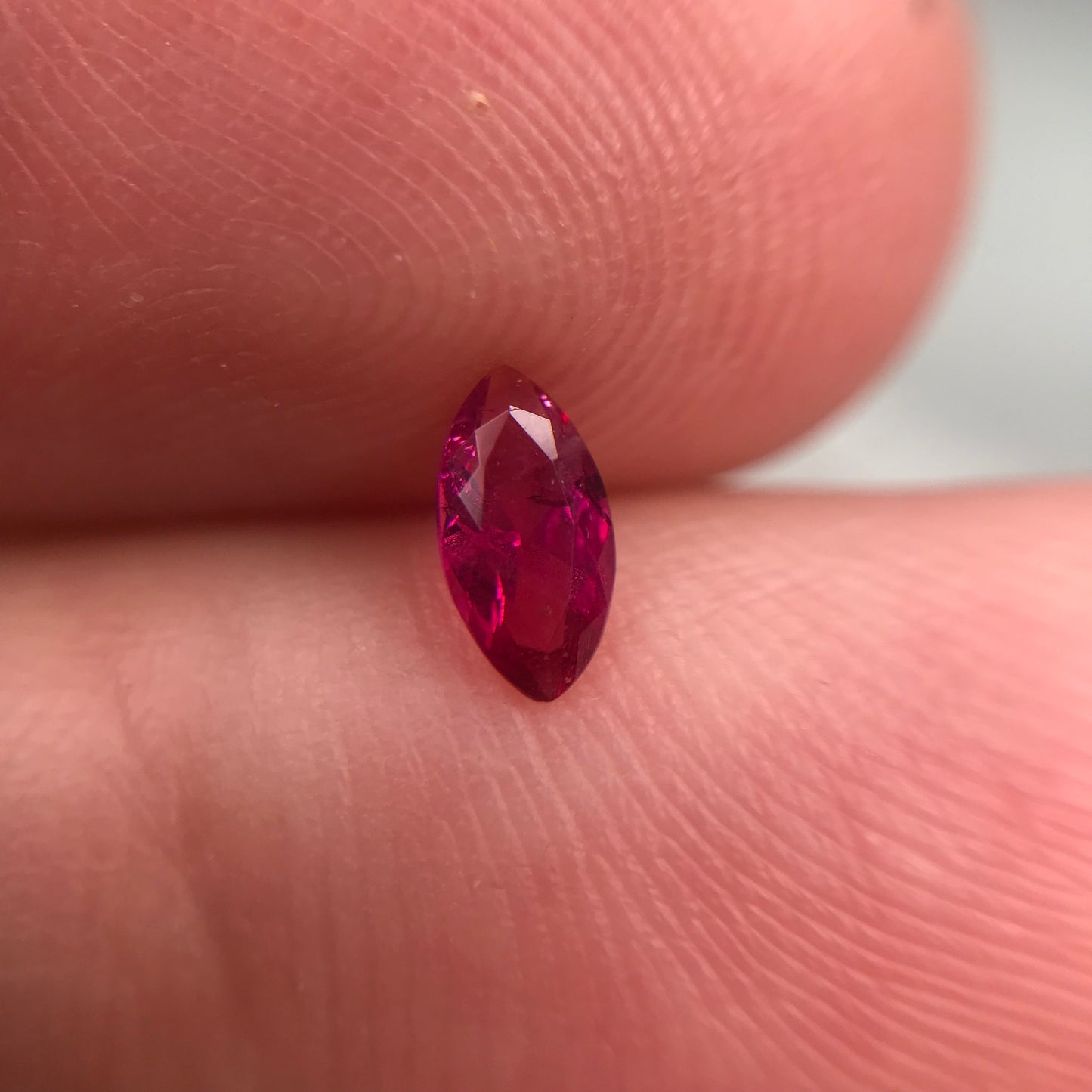 0.19 Carat Red Beryl 5.85x3.0mm Marquise Cut, Faceted Loose Natural Red Beryl, Bixbite