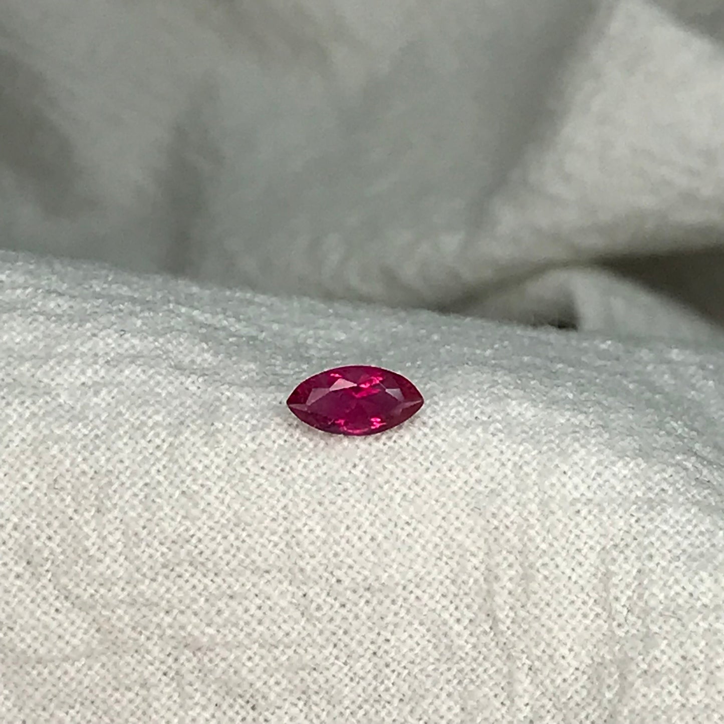 0.19 Carat Red Beryl 5.85x3.0mm Marquise Cut, Faceted Loose Natural Red Beryl, Bixbite