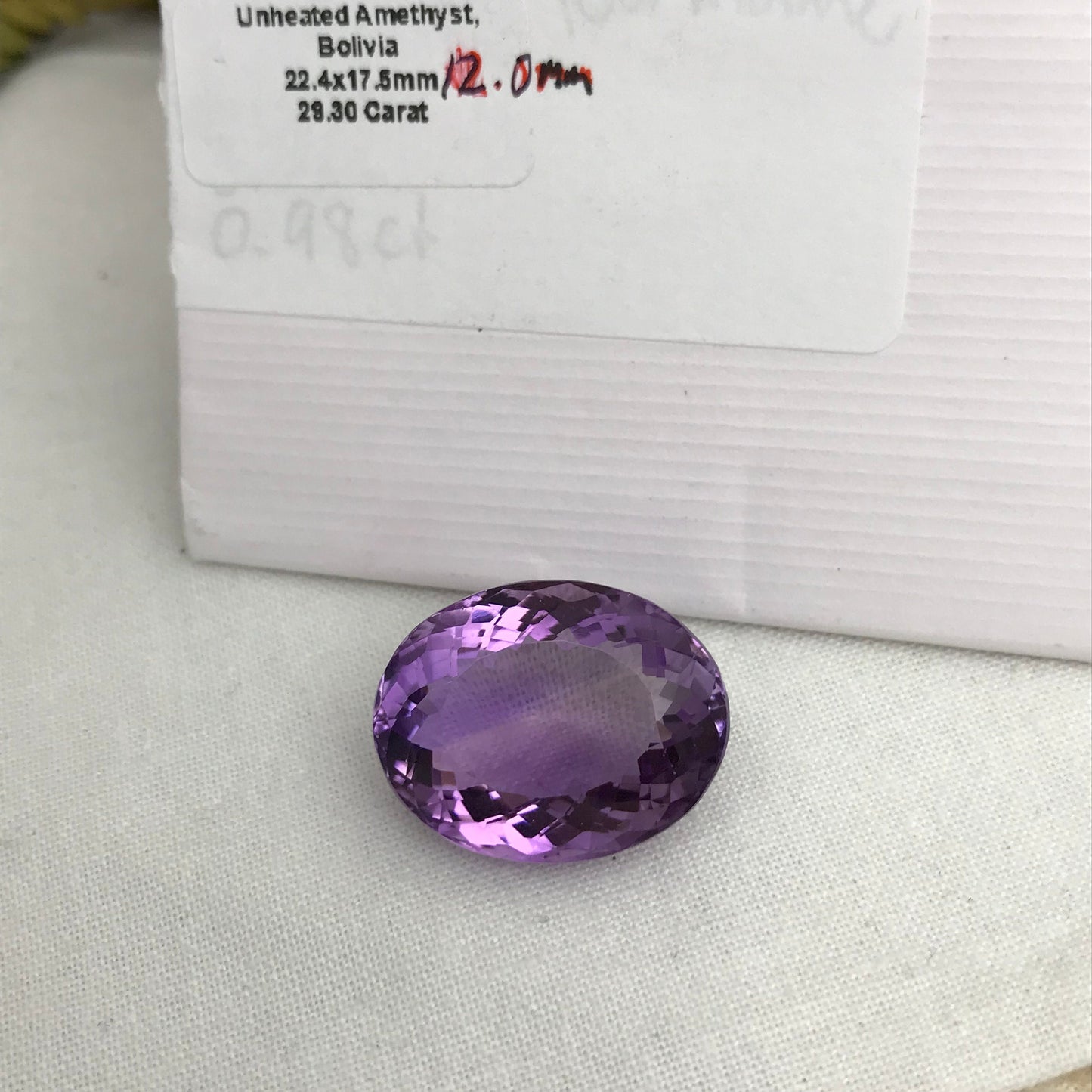 29 Carat Purple Amethyst 22.5x17.5mm Oval Cut Loose  Gemstone, Faceted February Birthstone Large