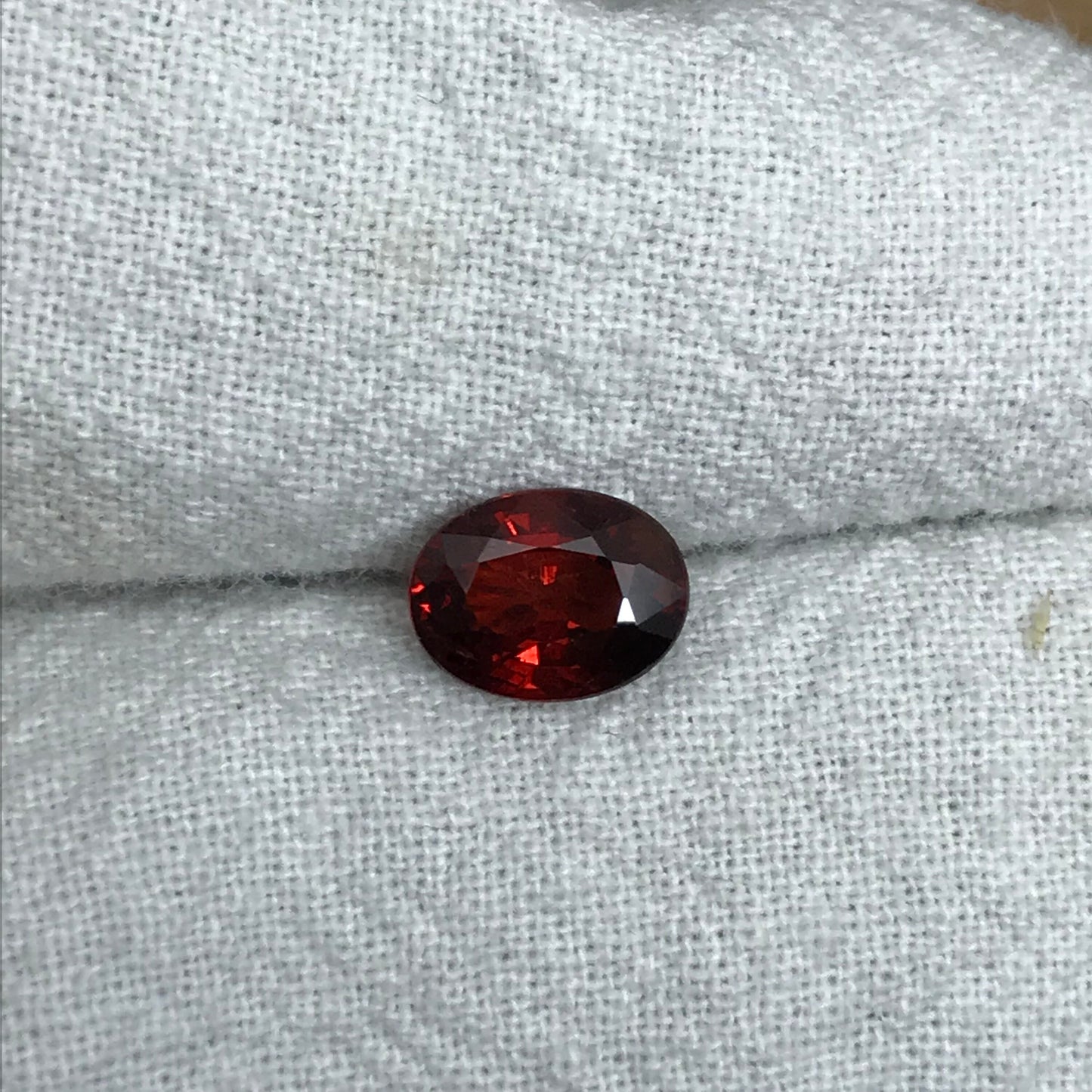 8x6mm Natural Orangish Red Spessartite Garnet 1.82 Carat Oval Cut, Faceted Loose Garnet