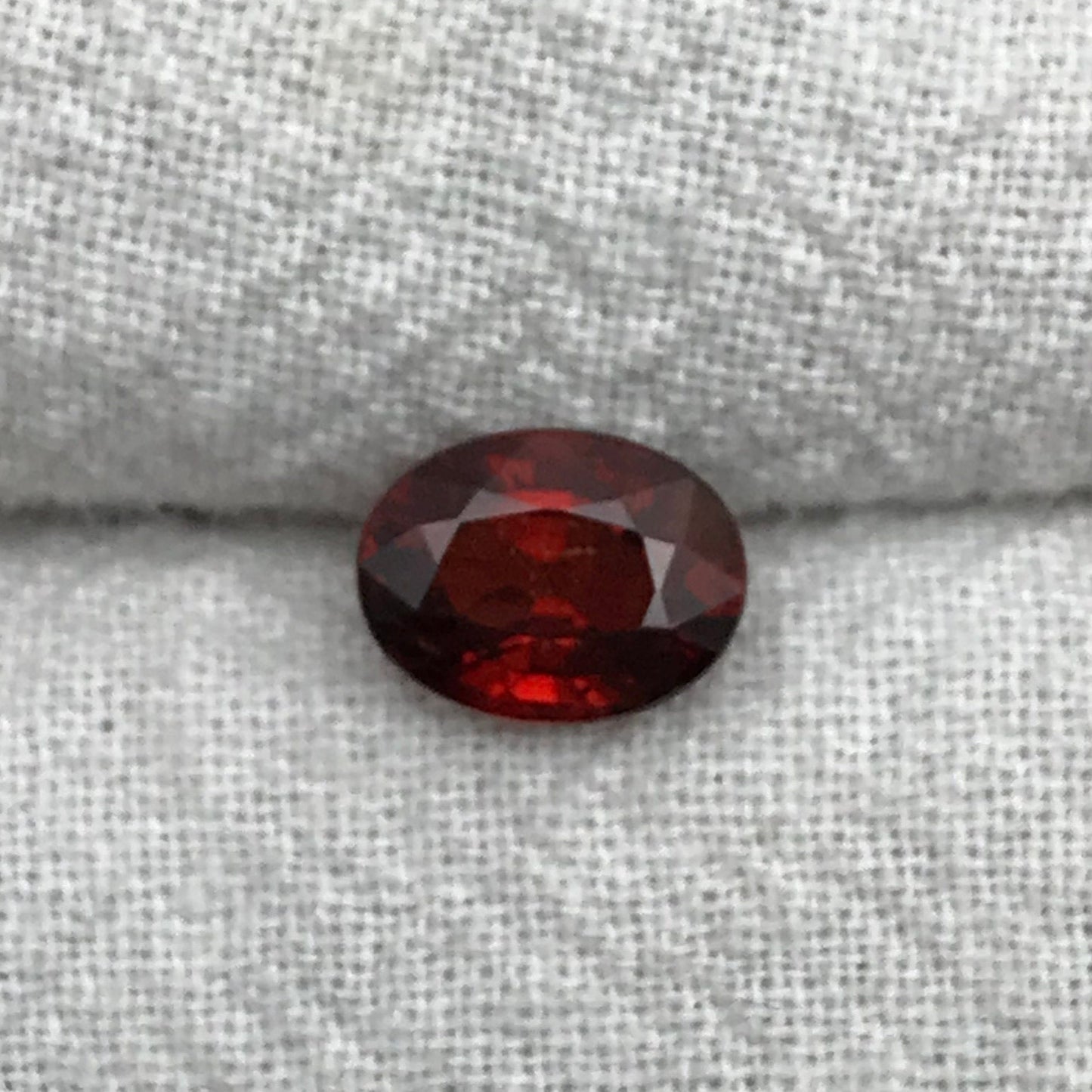 8x6mm Natural Orangish Red Spessartite Garnet 1.82 Carat Oval Cut, Faceted Loose Garnet