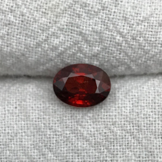 8x6mm Natural Orangish Red Spessartite Garnet 1.82 Carat Oval Cut, Faceted Loose Garnet