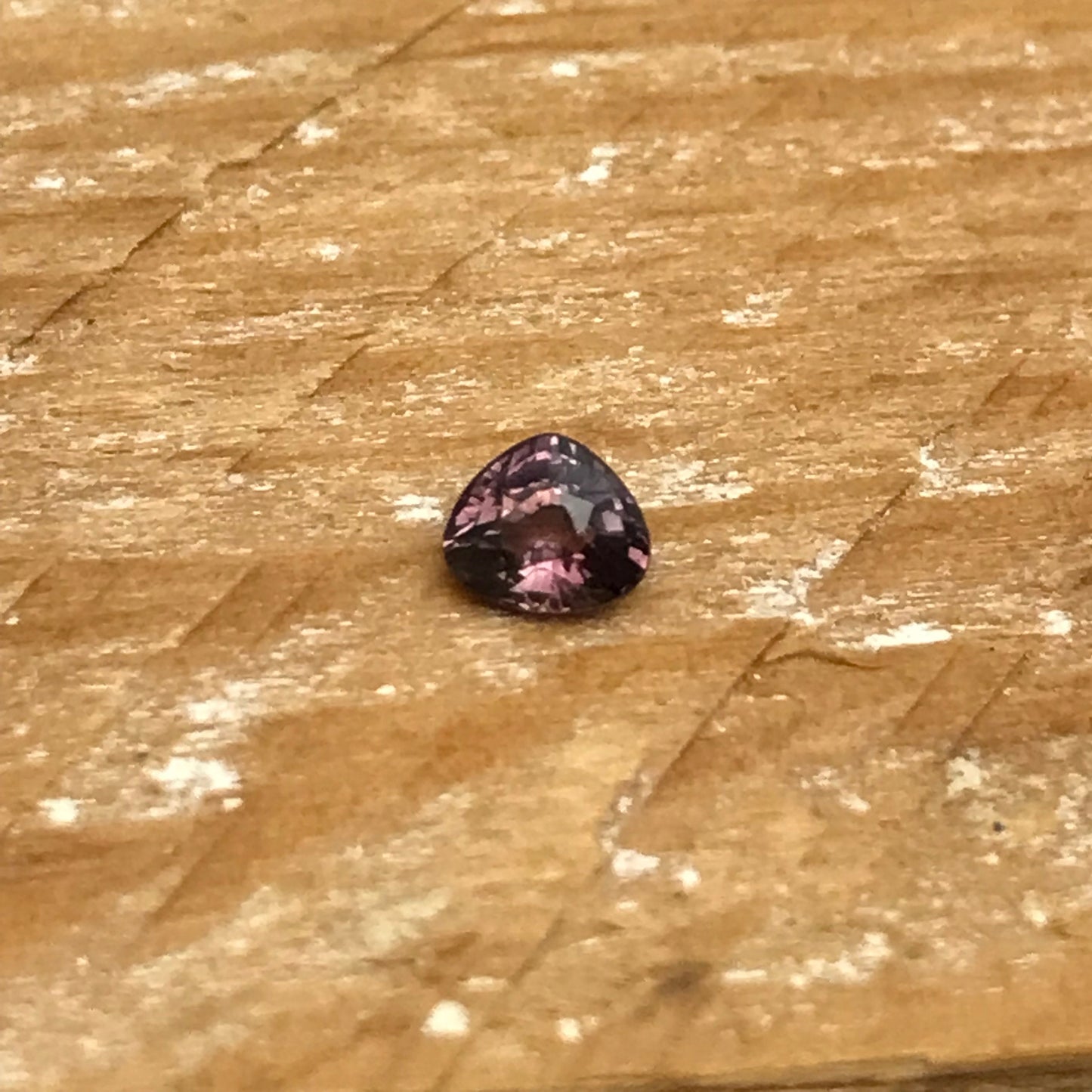 0.31 carat Natural Purple Sapphire 4.2x3.6mm Fat Pear Cut, Faceted Loose Gem