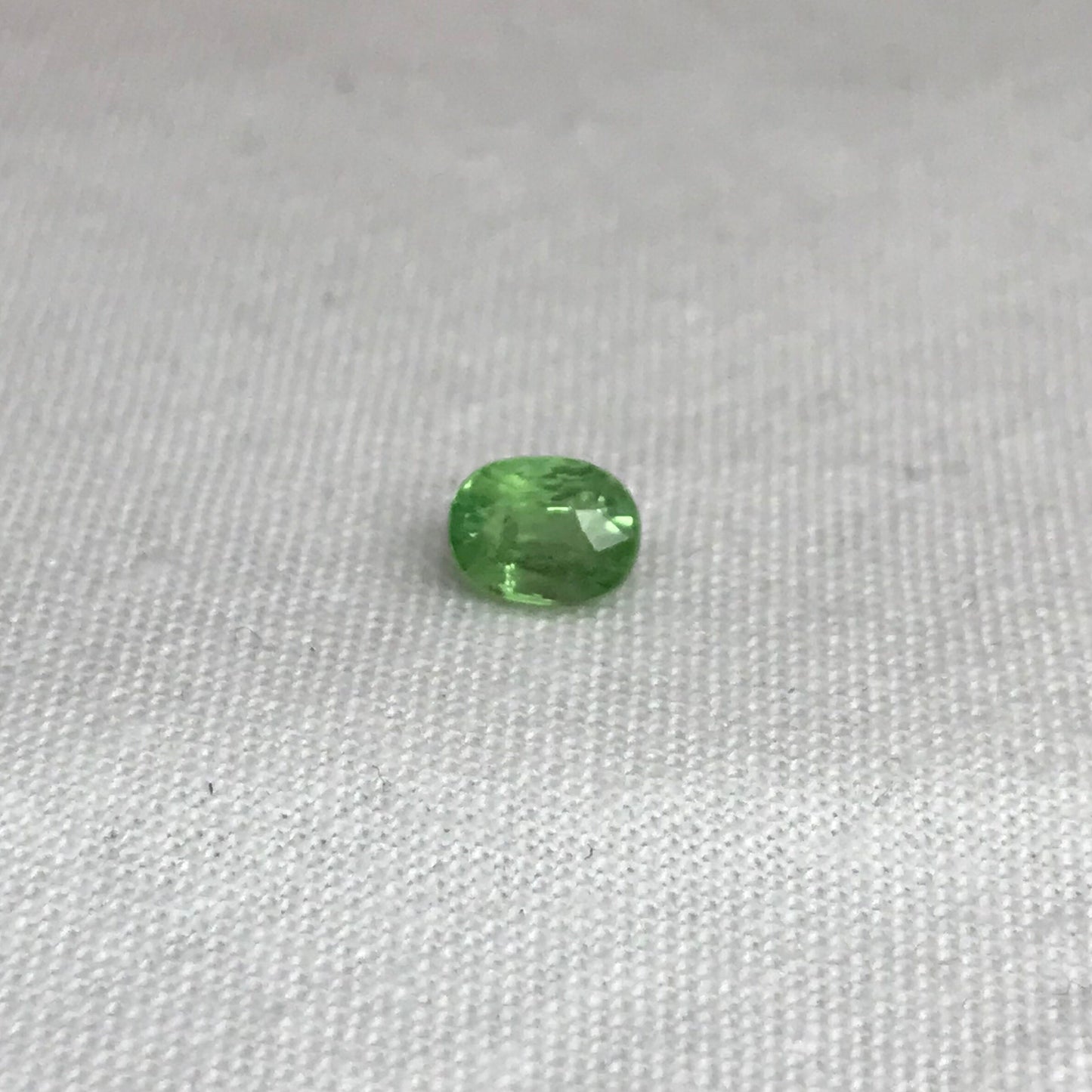 1 carat Tsavorite Garnet 6x4.5mm Faceted Oval cut, Natural Loose Mint Green Garnet