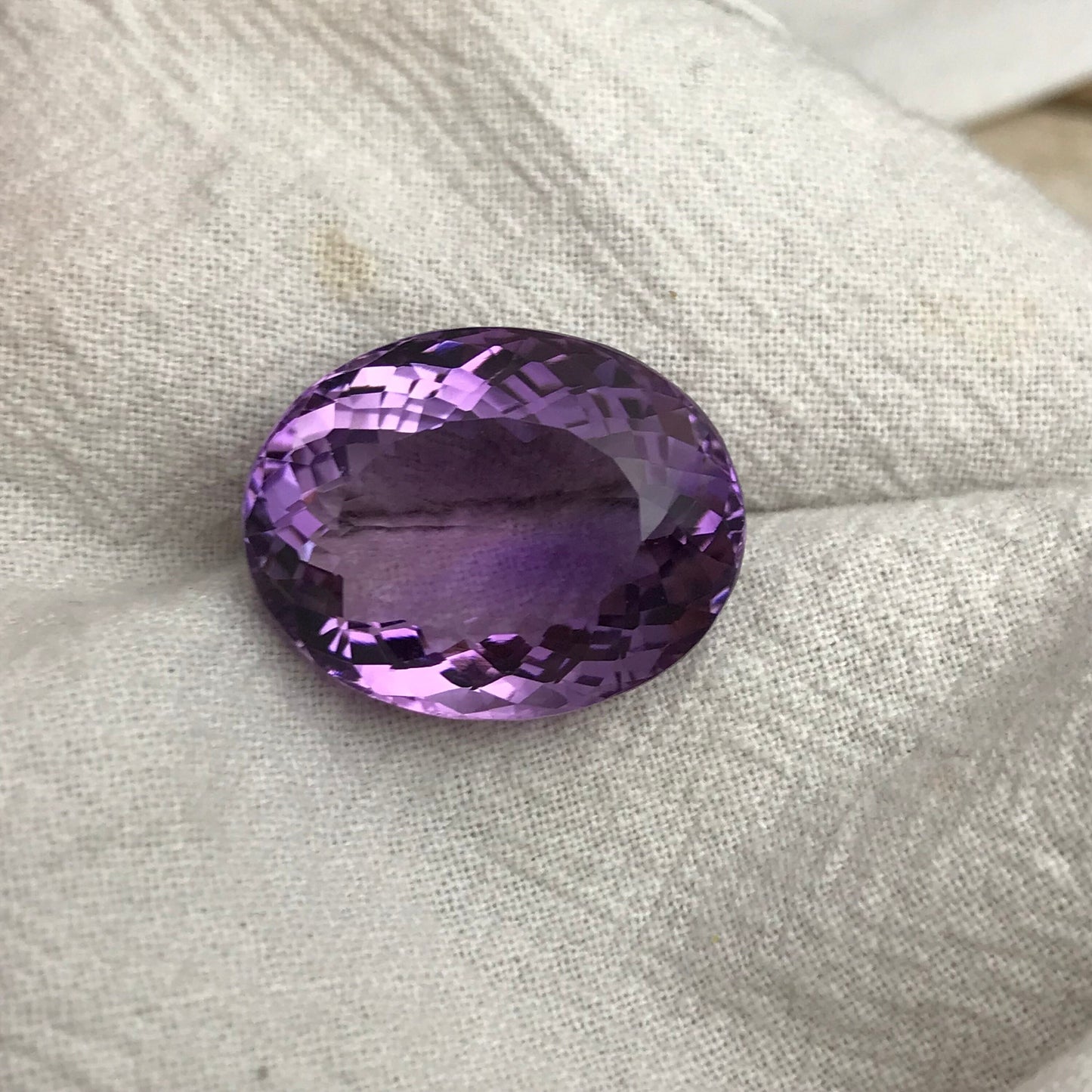 29 Carat Purple Amethyst 22.5x17.5mm Oval Cut Loose  Gemstone, Faceted February Birthstone Large