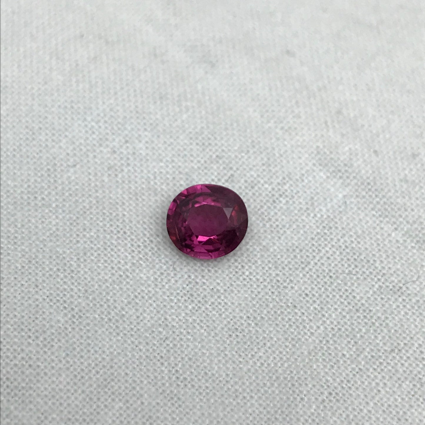 7x6.5mm Natural Rhodolite Garnet, 1.42 carat, Purple Pink Garnet, Faceted Oval Cut