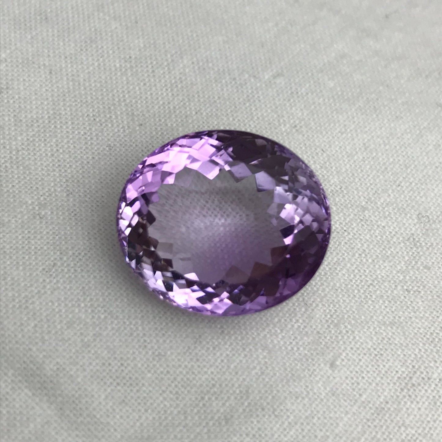 26.87 Carat Purple Amethyst 20x17.5mm Oval Cut Large Loose Gemstone, Faceted February Birthstone