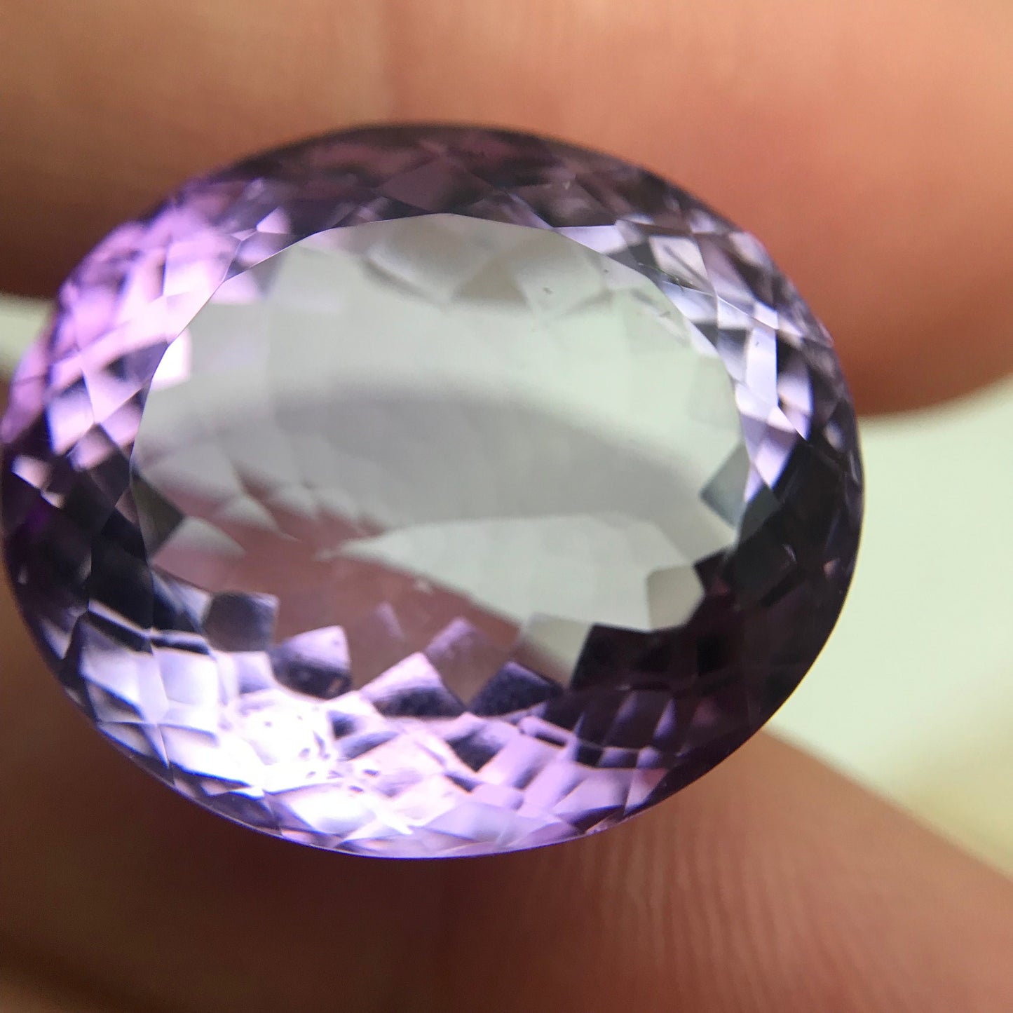 26.87 Carat Purple Amethyst 20x17.5mm Oval Cut Large Loose Gemstone, Faceted February Birthstone