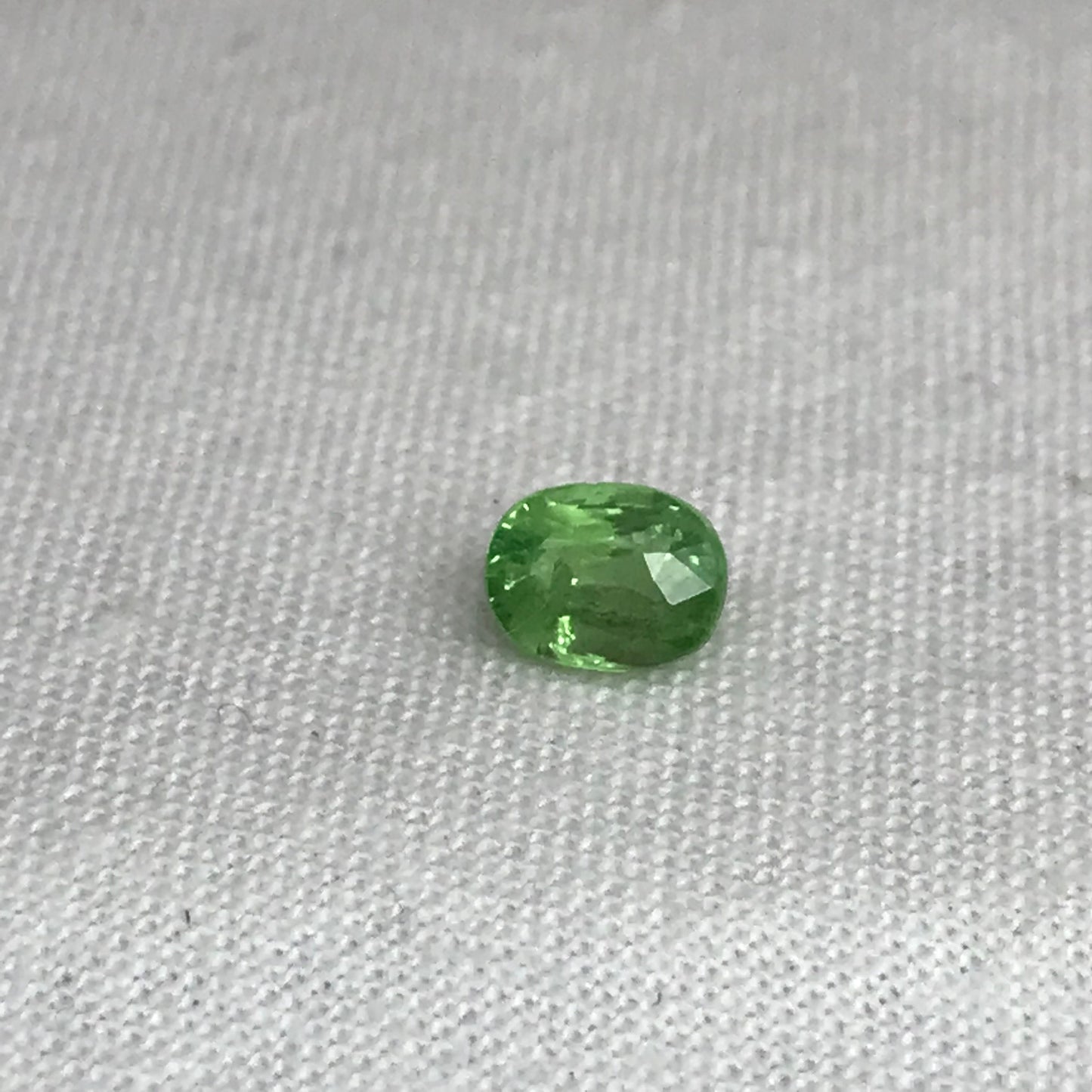 1 carat Tsavorite Garnet 6x4.5mm Faceted Oval cut, Natural Loose Mint Green Garnet