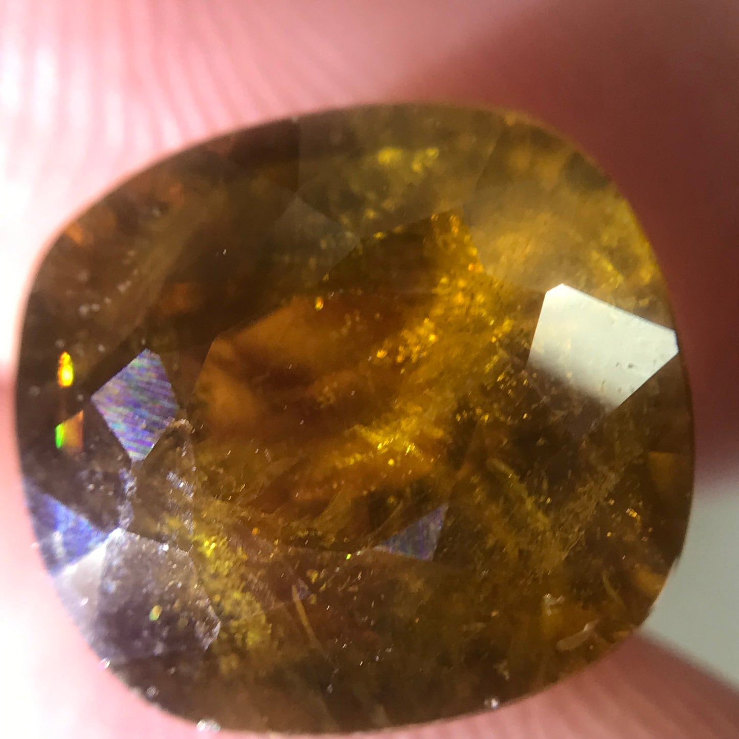 Brownish Yellow Sphene 6.79 Carat 11.7x10.7mm Oval Cut Loose Gemstone