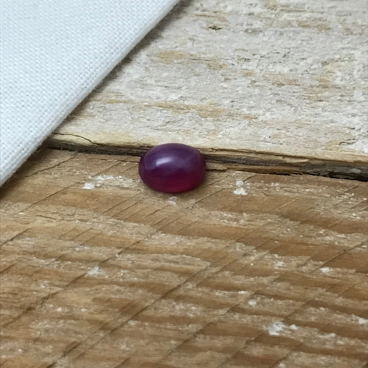 7x5mm Oval cut Lab Star Ruby/Sapphire, 1 carat Synthetic Corundum Cabochon