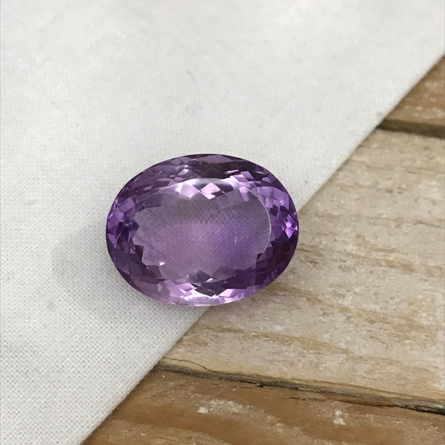 33 Carat Purple Amethyst 22x17.5mm Oval Cut Large Loose Gemstone, Faceted February Birthstone