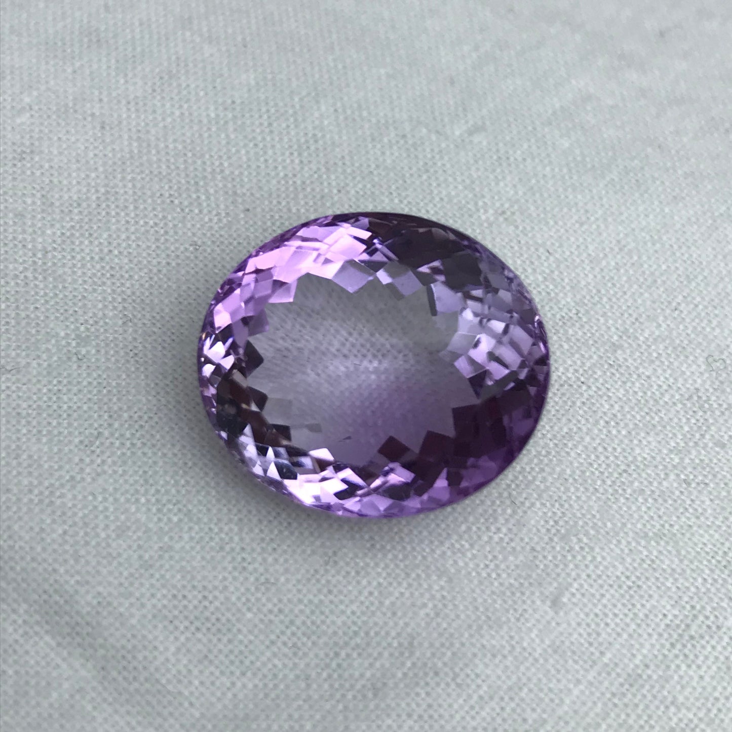 26.87 Carat Purple Amethyst 20x17.5mm Oval Cut Large Loose Gemstone, Faceted February Birthstone