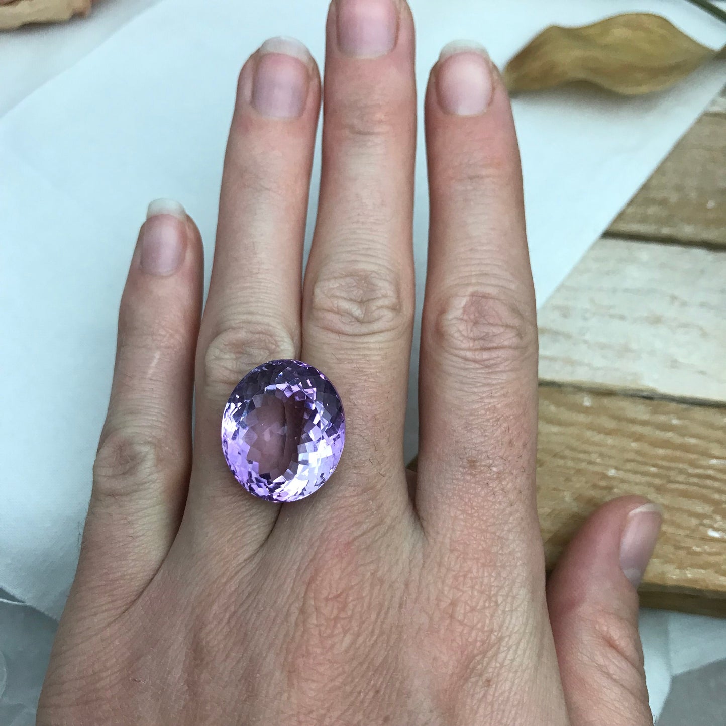 26.87 Carat Purple Amethyst 20x17.5mm Oval Cut Large Loose Gemstone, Faceted February Birthstone