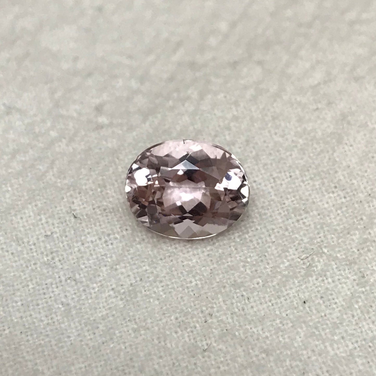 Pink Kunzite 10x8mm 3.13 carat Oval Cut Light Purple Pink Spodumene, Faceted Loose Gemstone, Morganite Substitute